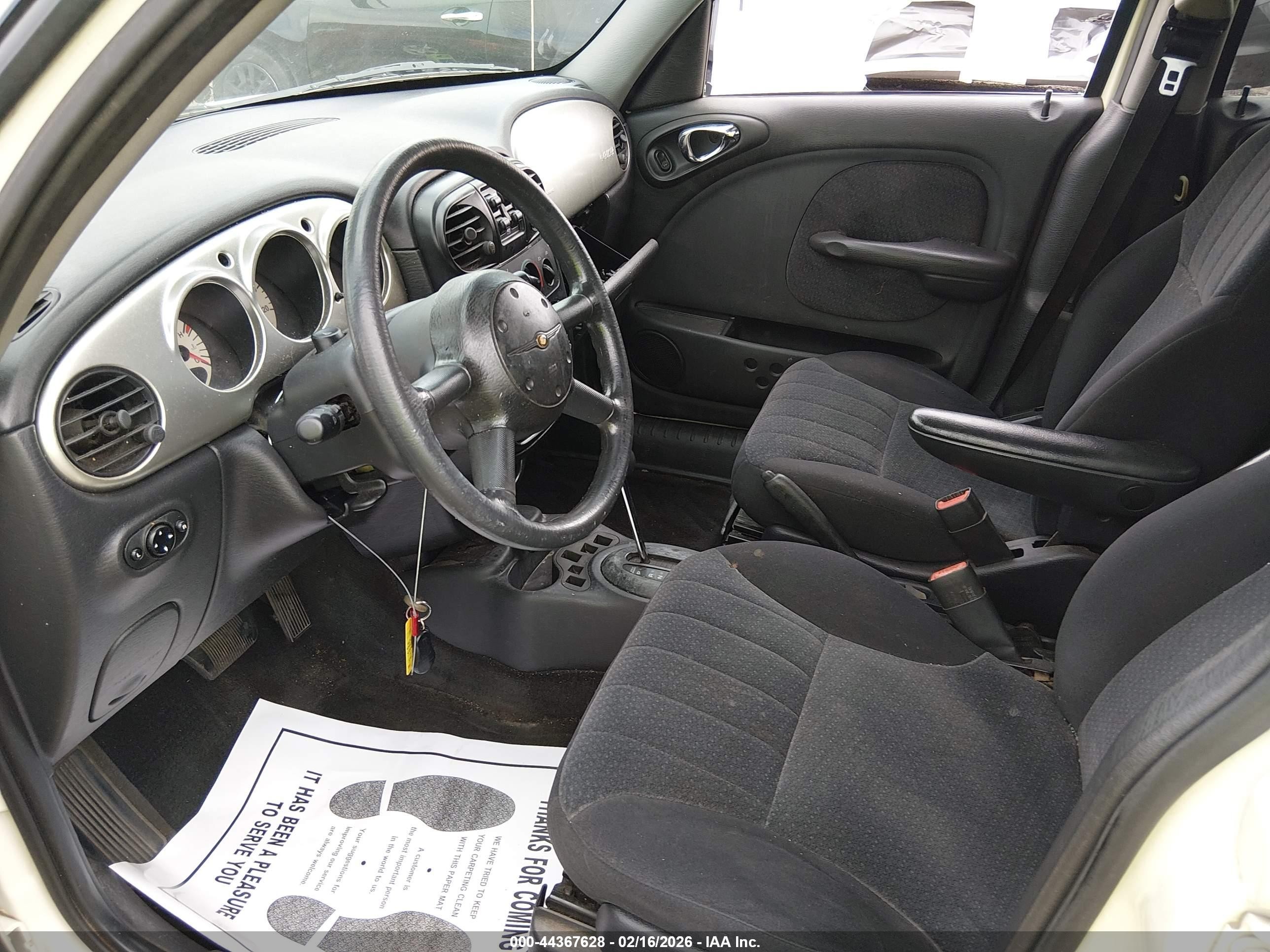 2005 Chrysler Pt Cruiser Touring White vin: 3C4FY58B25T606531