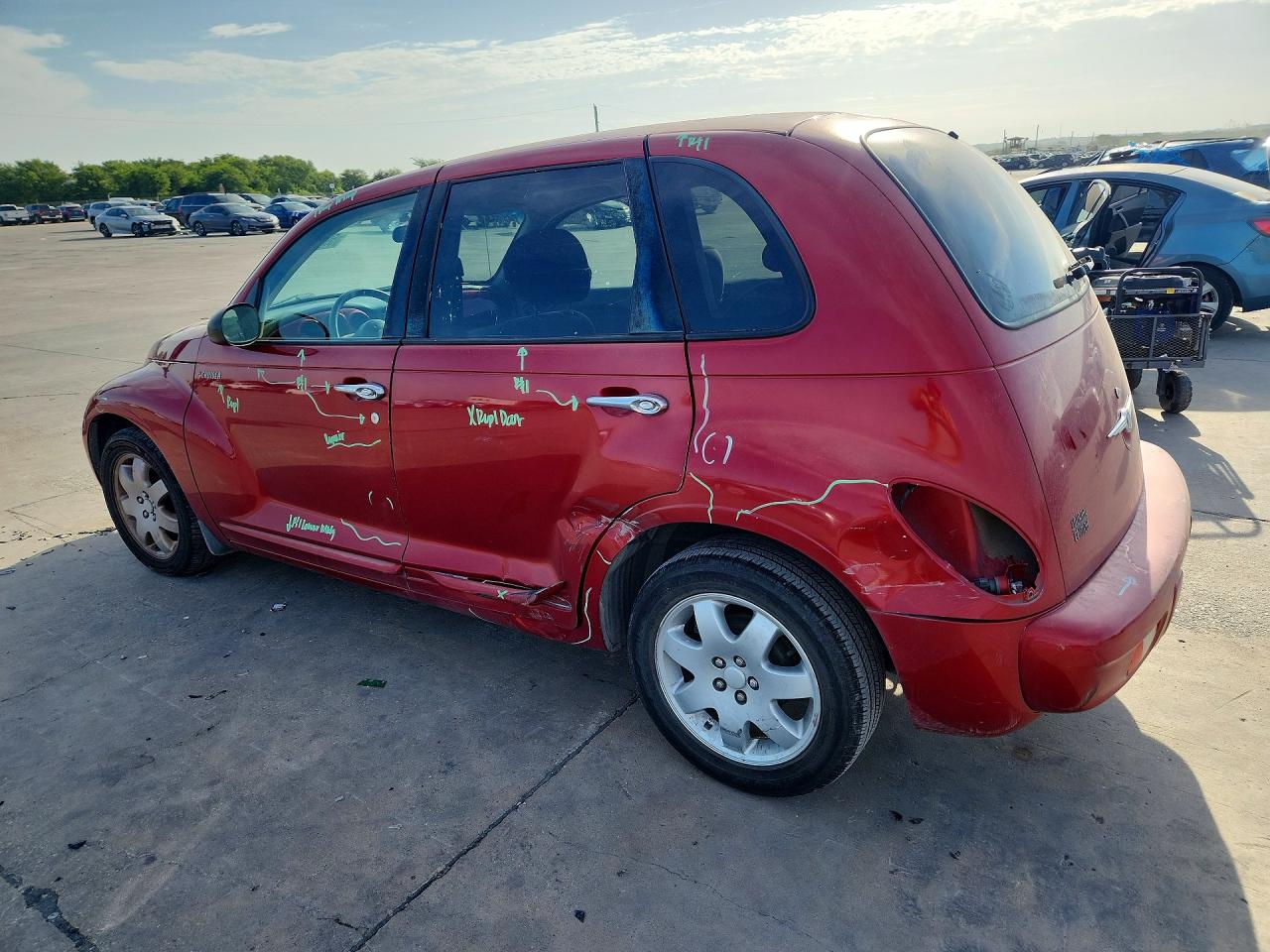 2003 Chrysler Pt Cruiser Touring Red vin: 3C4FY58B43T546734
