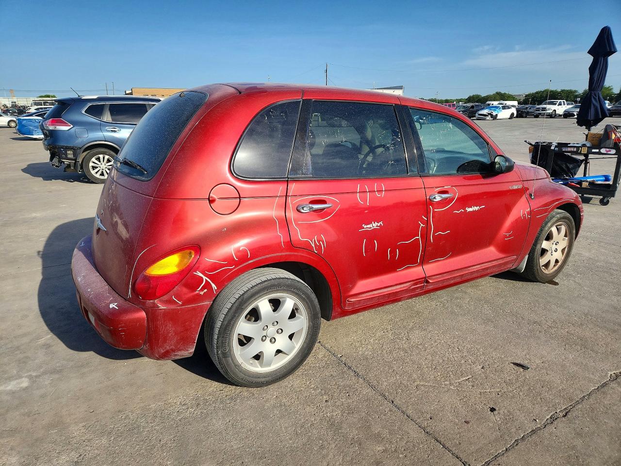 2003 Chrysler Pt Cruiser Touring Red vin: 3C4FY58B43T546734