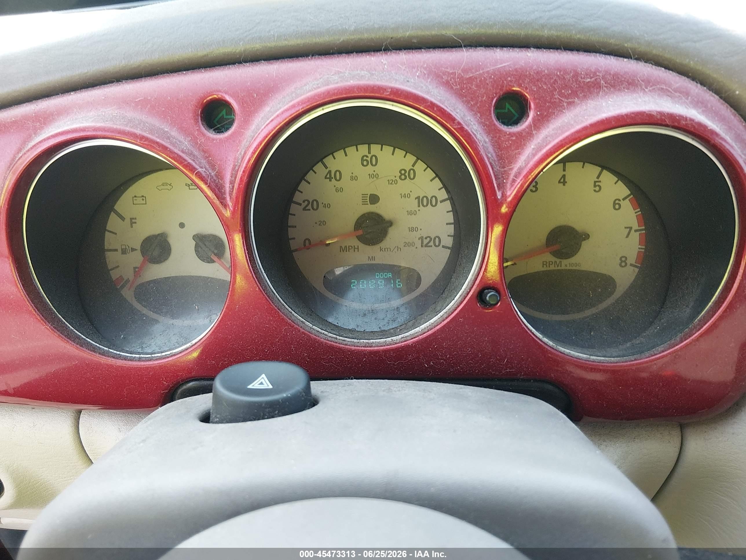 2003 Chrysler Pt Cruiser Touring Красный vin: 3C4FY58B43T571150