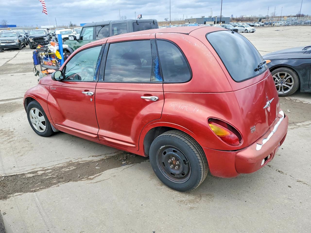 2005 Chrysler Pt Cruiser Touring Burgundy vin: 3C4FY58B55T543814