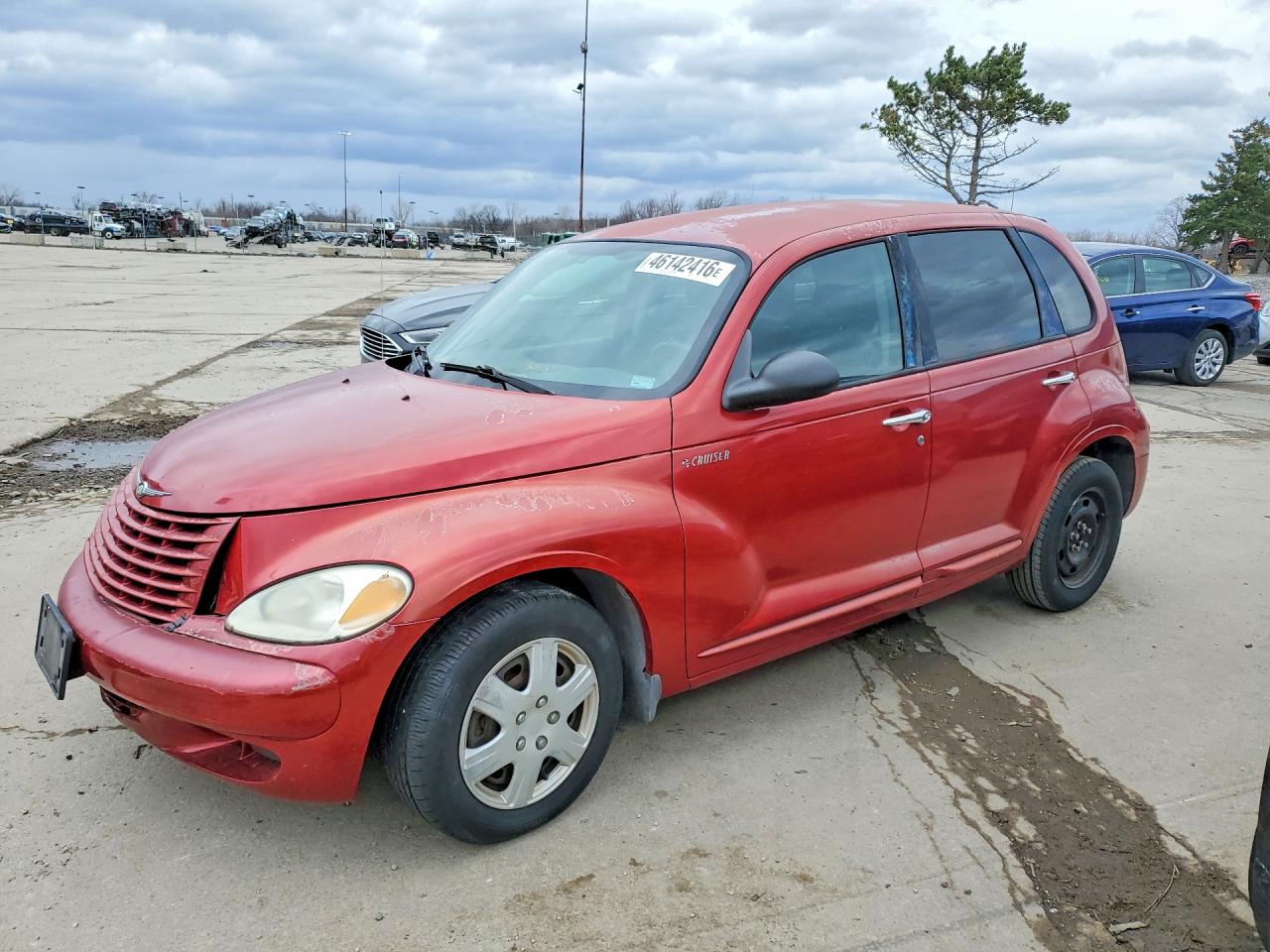 2005 Chrysler Pt Cruiser Touring Burgundy vin: 3C4FY58B55T543814
