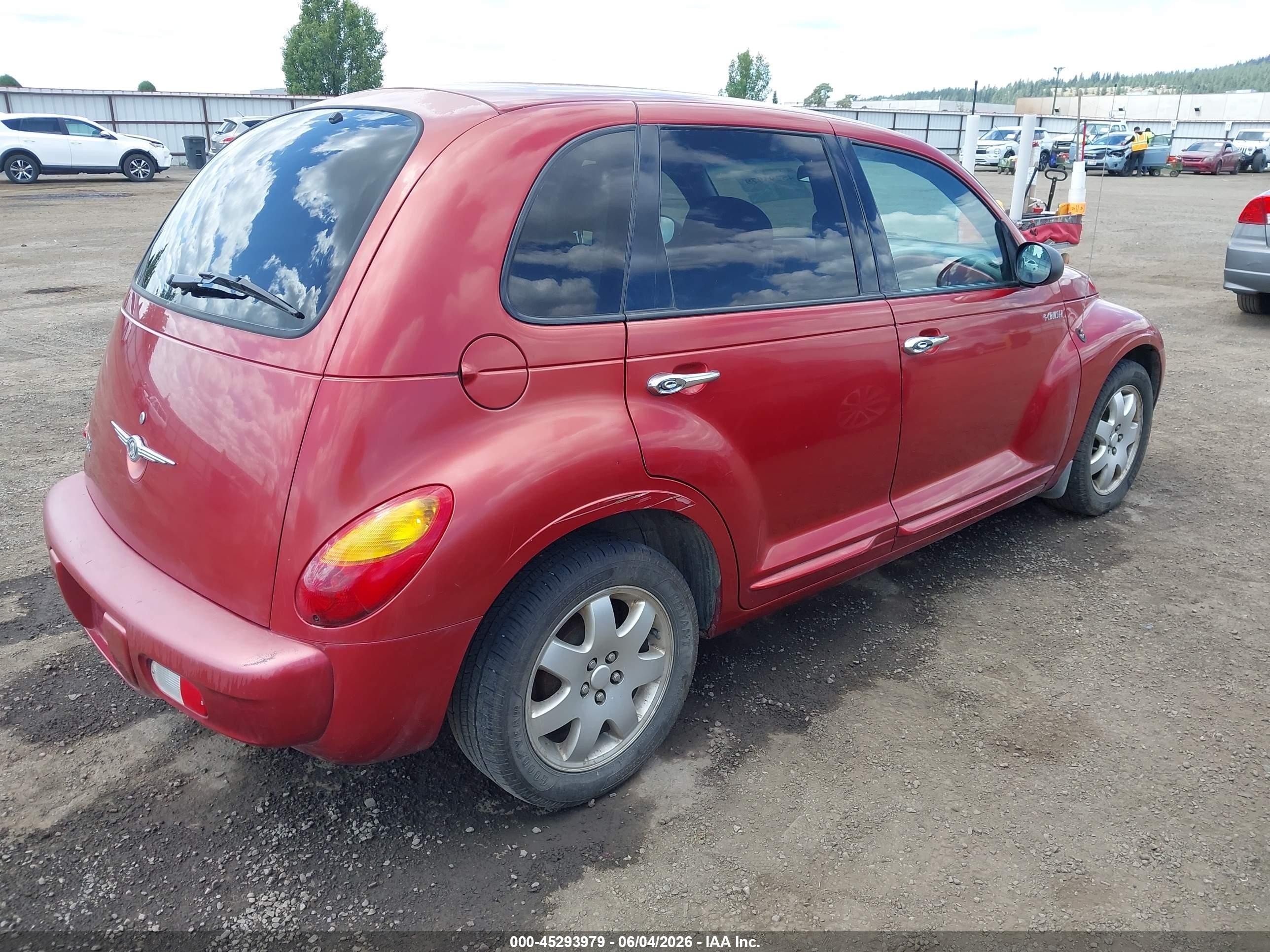 2004 Chrysler Pt Cruiser Touring Red vin: 3C4FY58B64T365376