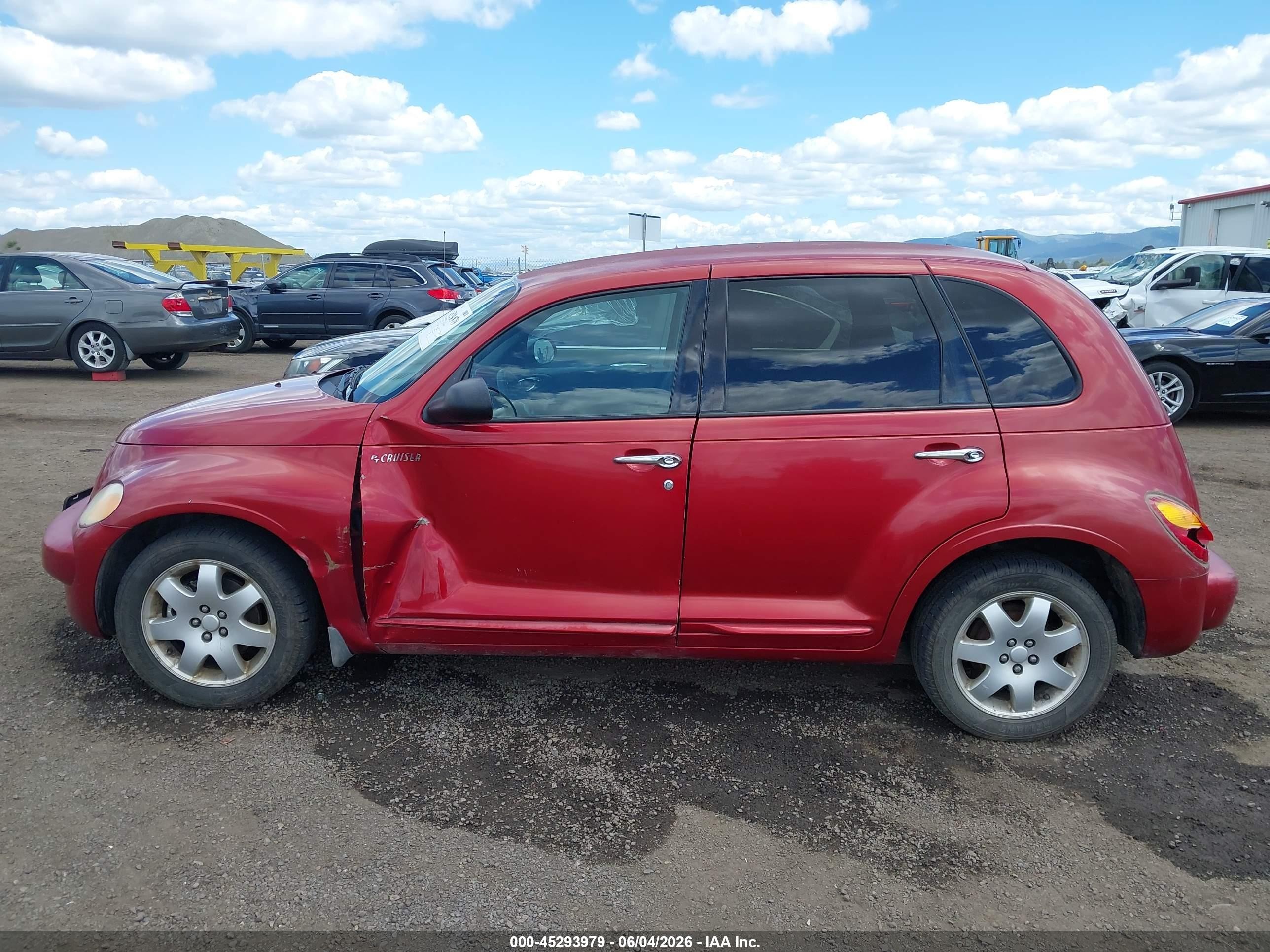 2004 Chrysler Pt Cruiser Touring Red vin: 3C4FY58B64T365376