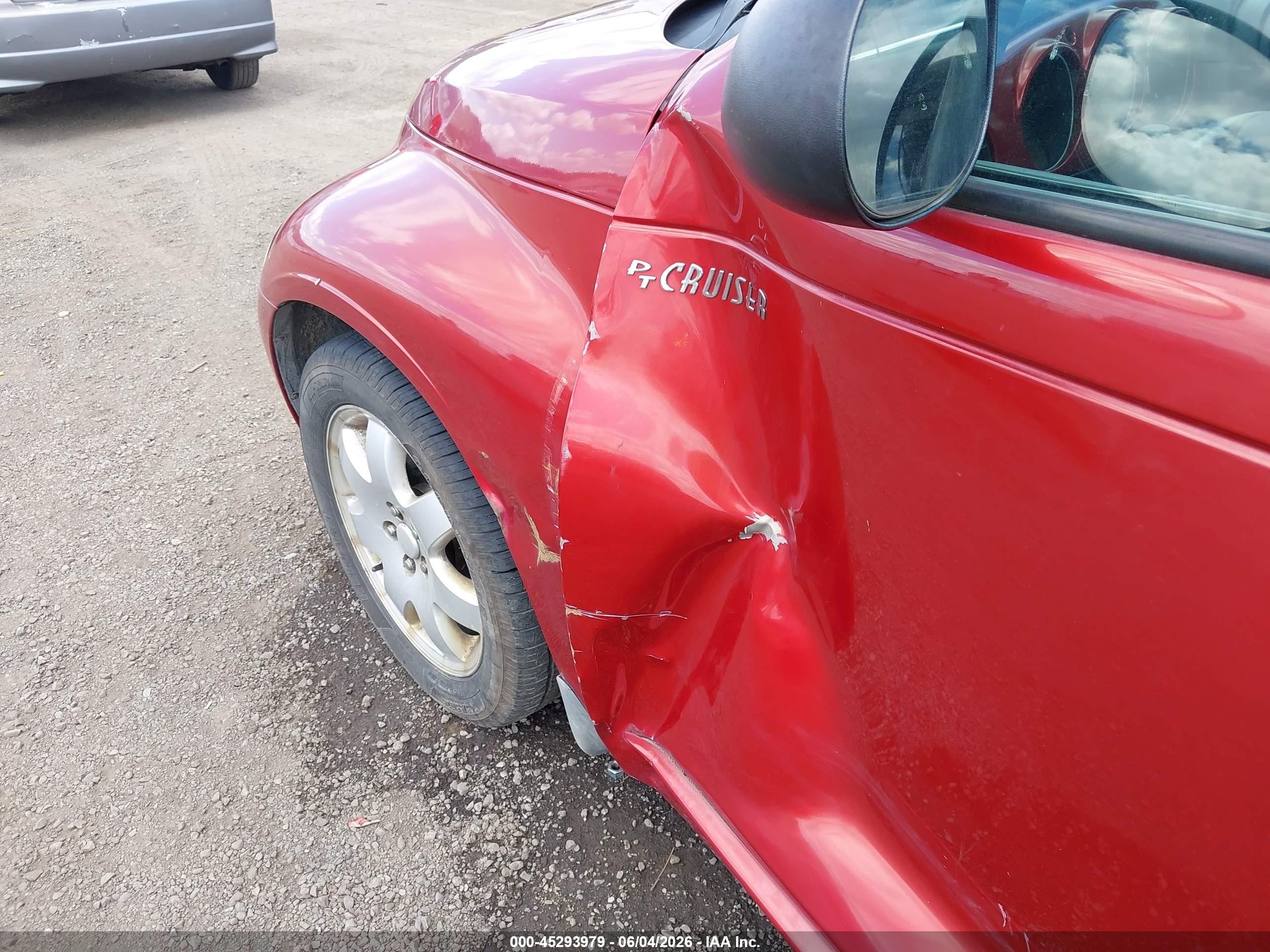 2004 Chrysler Pt Cruiser Touring Red vin: 3C4FY58B64T365376