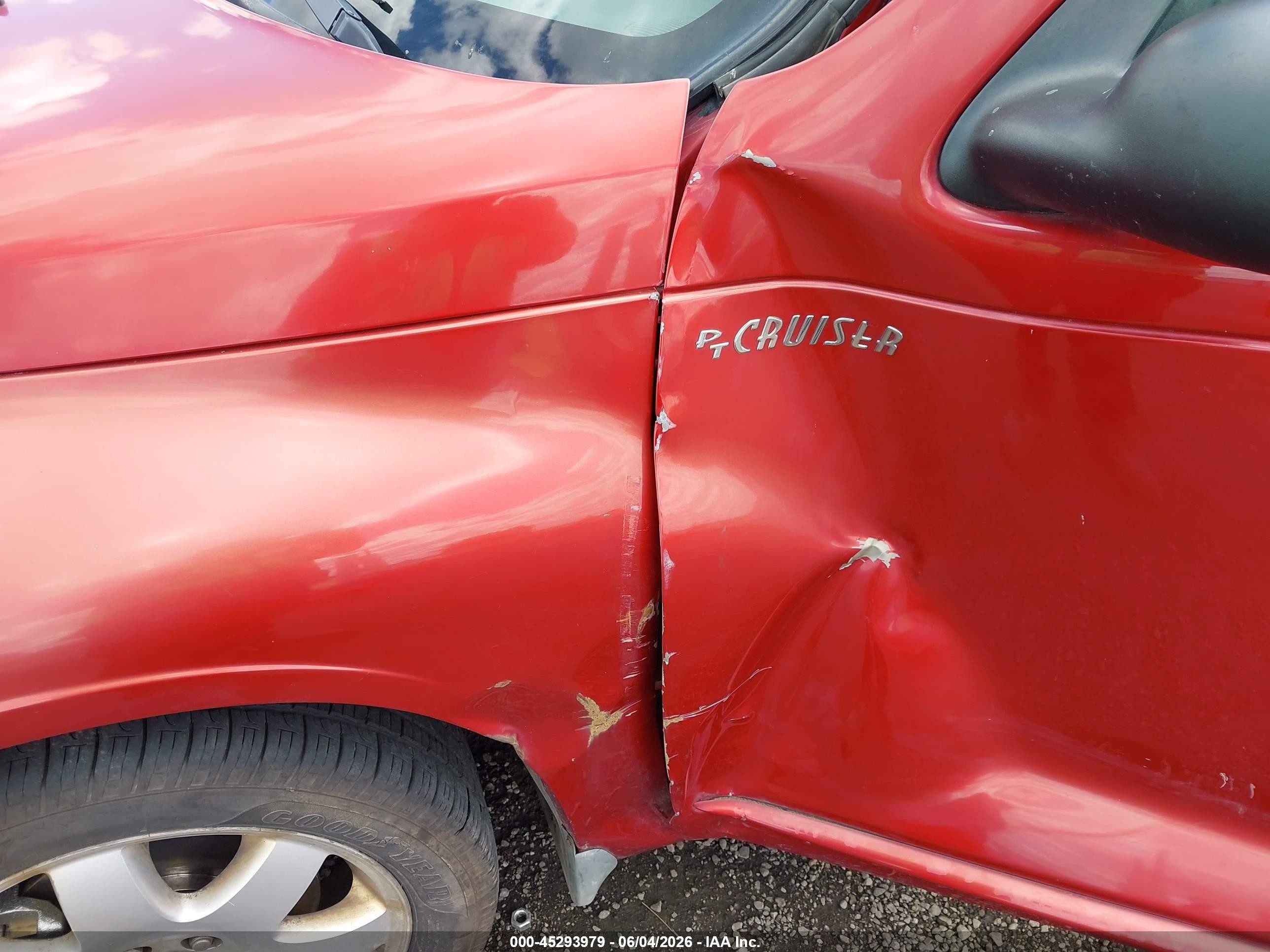 2004 Chrysler Pt Cruiser Touring Red vin: 3C4FY58B64T365376