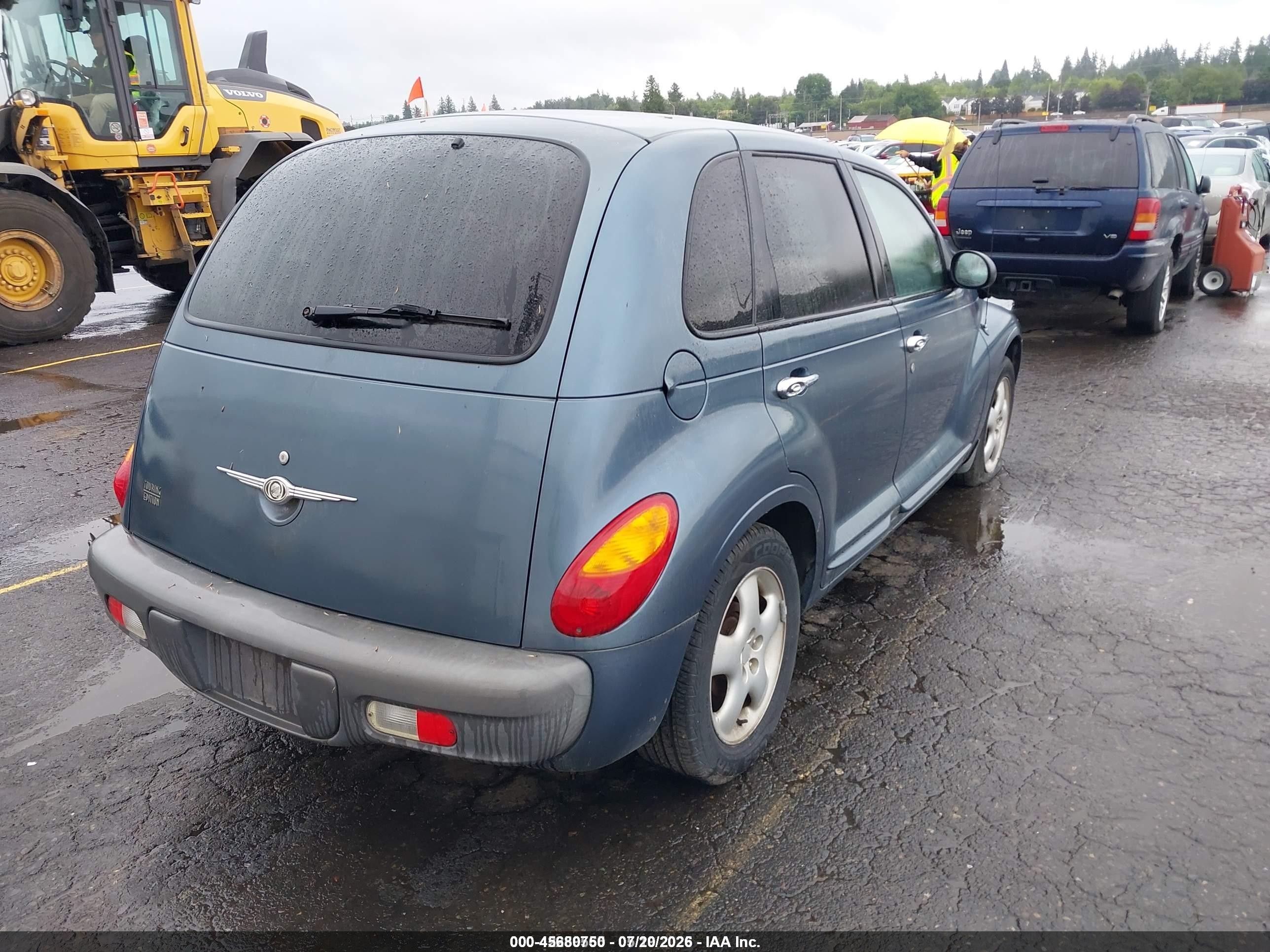 2002 Chrysler Pt Cruiser Touring Blue vin: 3C4FY58B72T222255