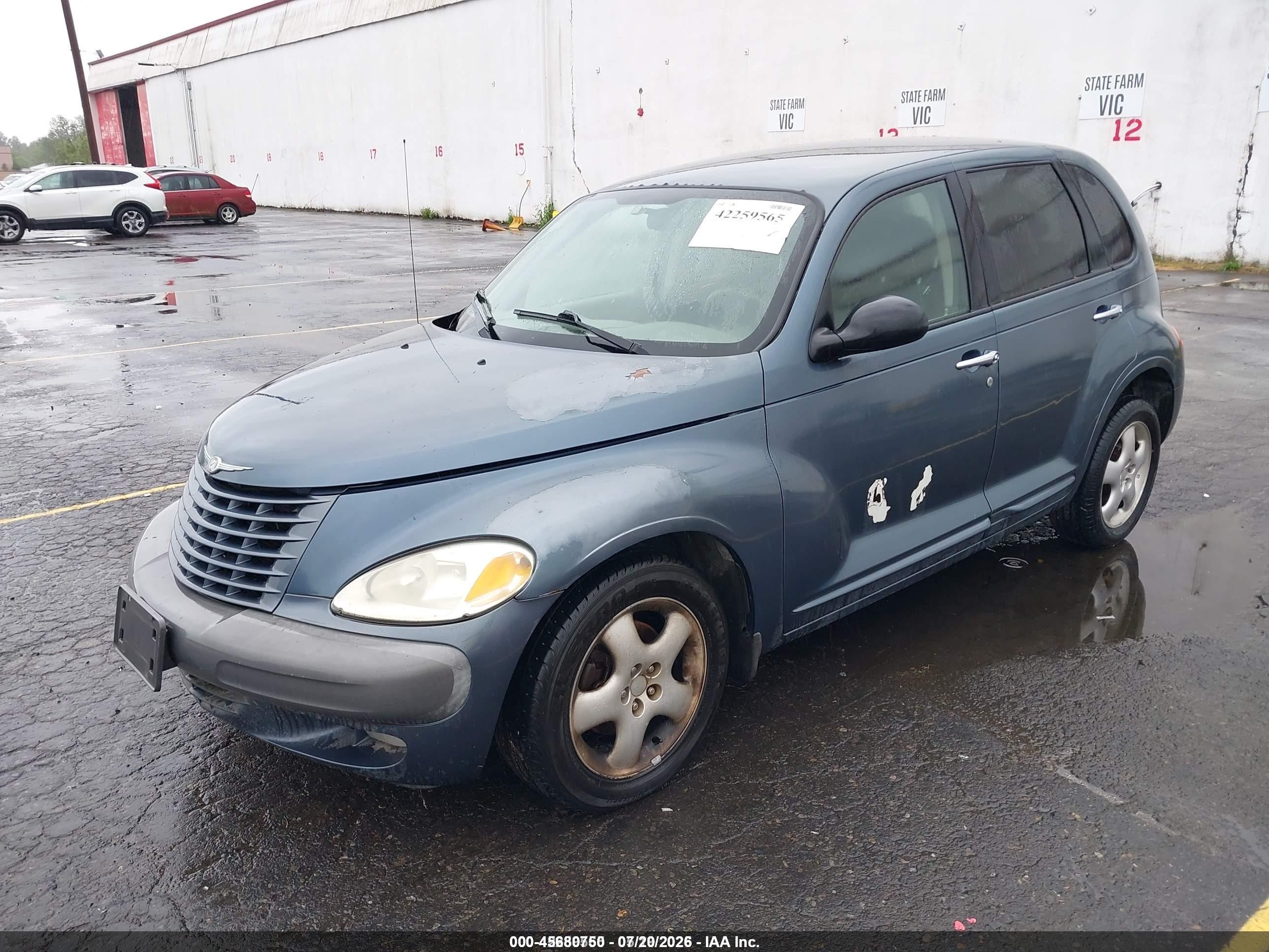 2002 Chrysler Pt Cruiser Touring Blue vin: 3C4FY58B72T222255