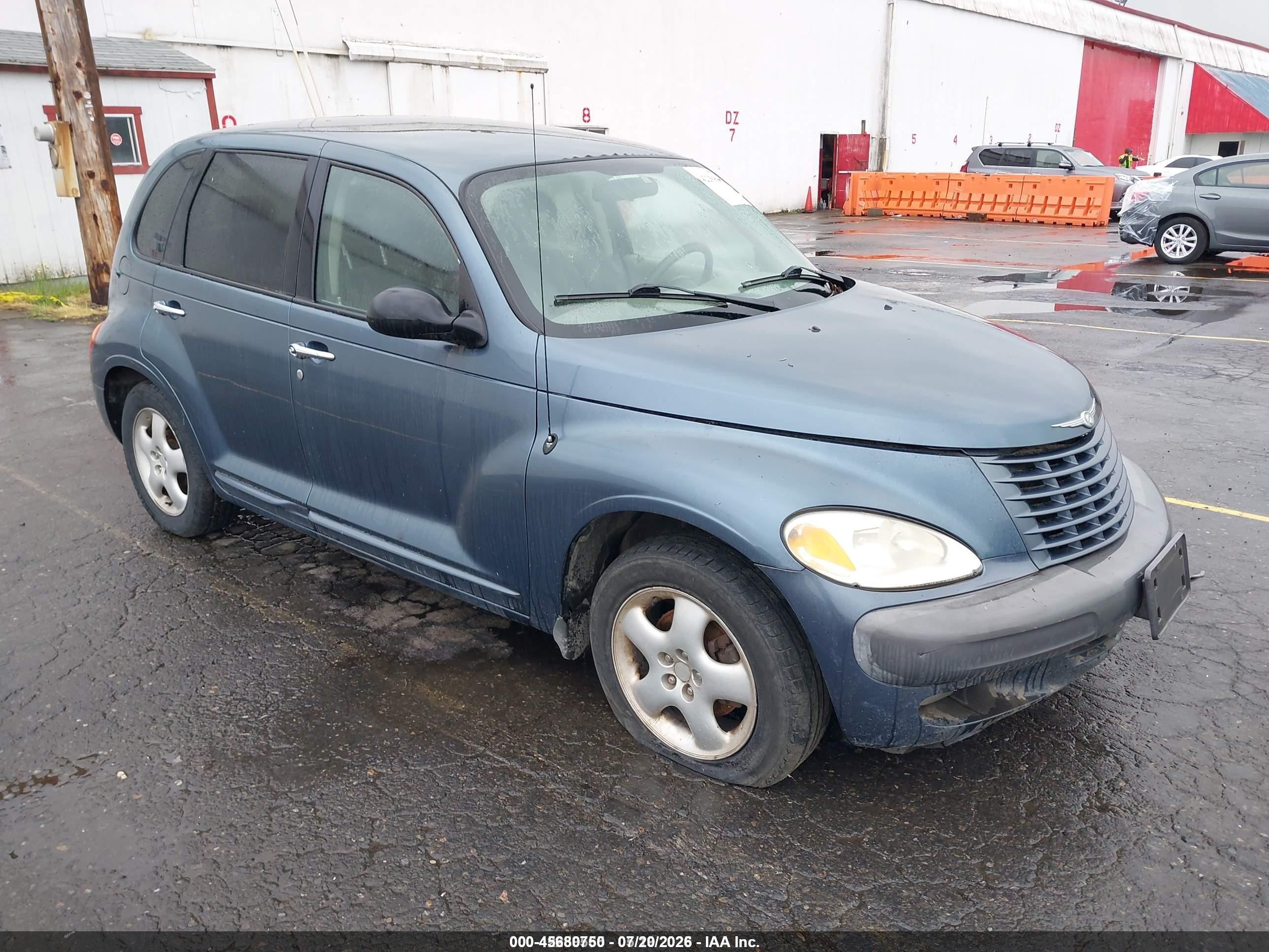 2002 Chrysler Pt Cruiser Touring Blue vin: 3C4FY58B72T222255