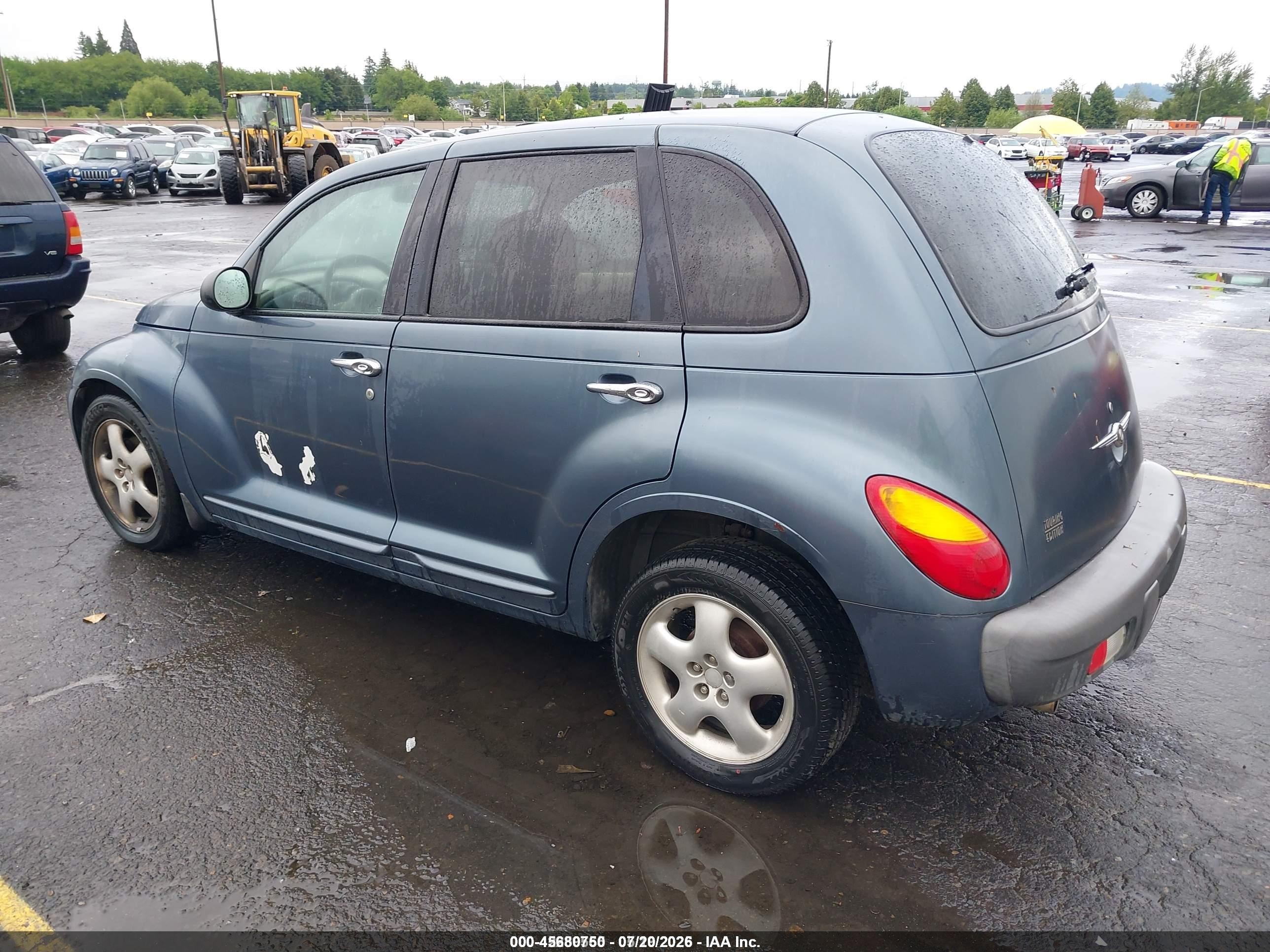 2002 Chrysler Pt Cruiser Touring Blue vin: 3C4FY58B72T222255
