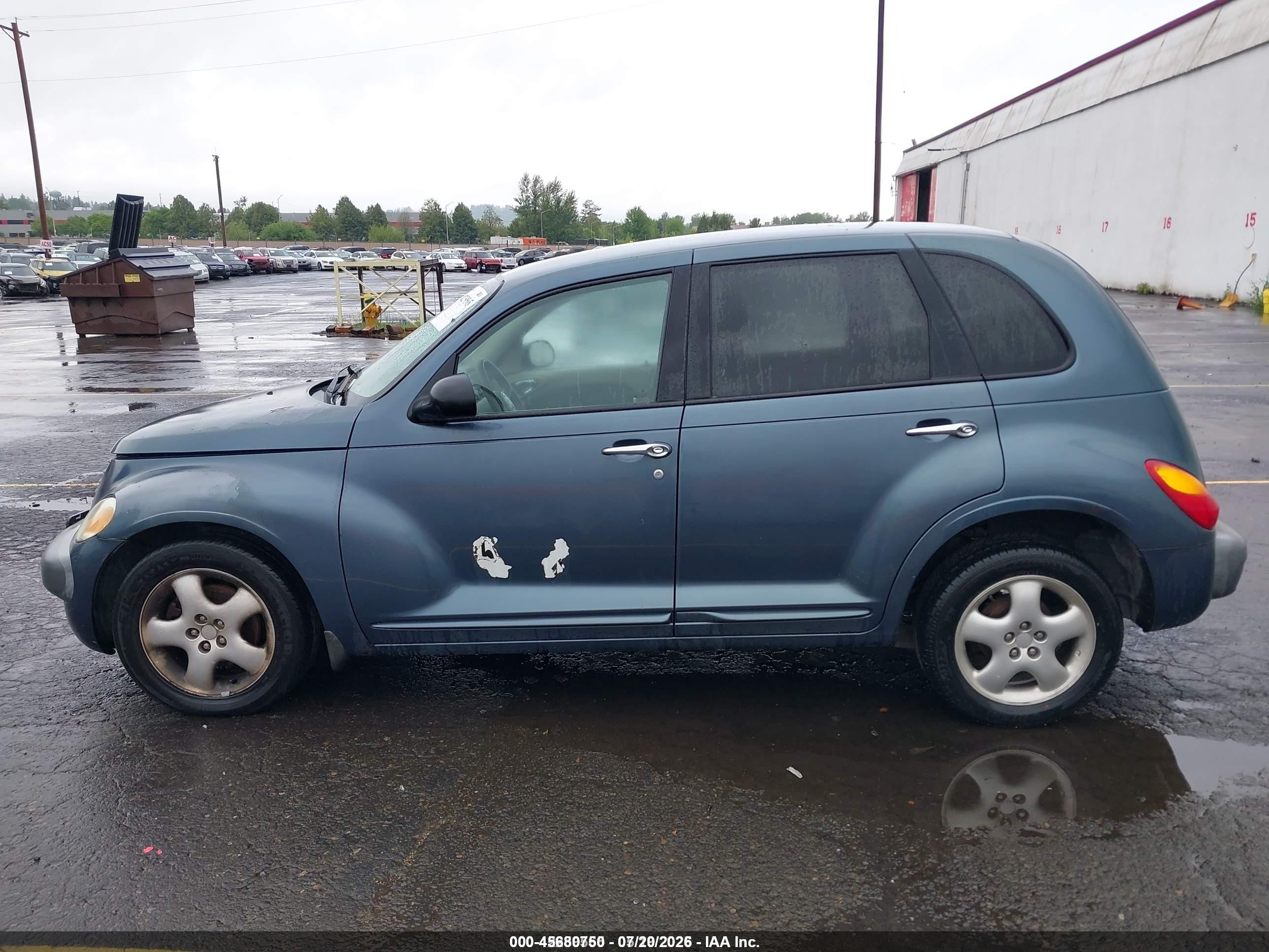 2002 Chrysler Pt Cruiser Touring Blue vin: 3C4FY58B72T222255