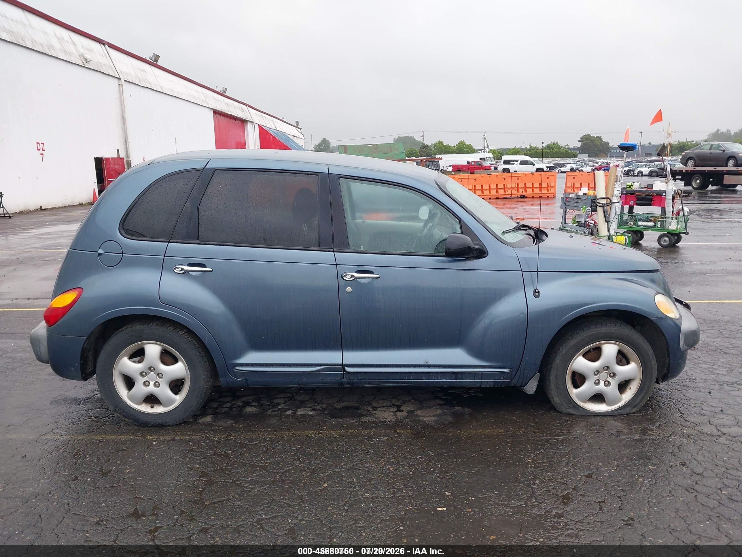 2002 Chrysler Pt Cruiser Touring Blue vin: 3C4FY58B72T222255