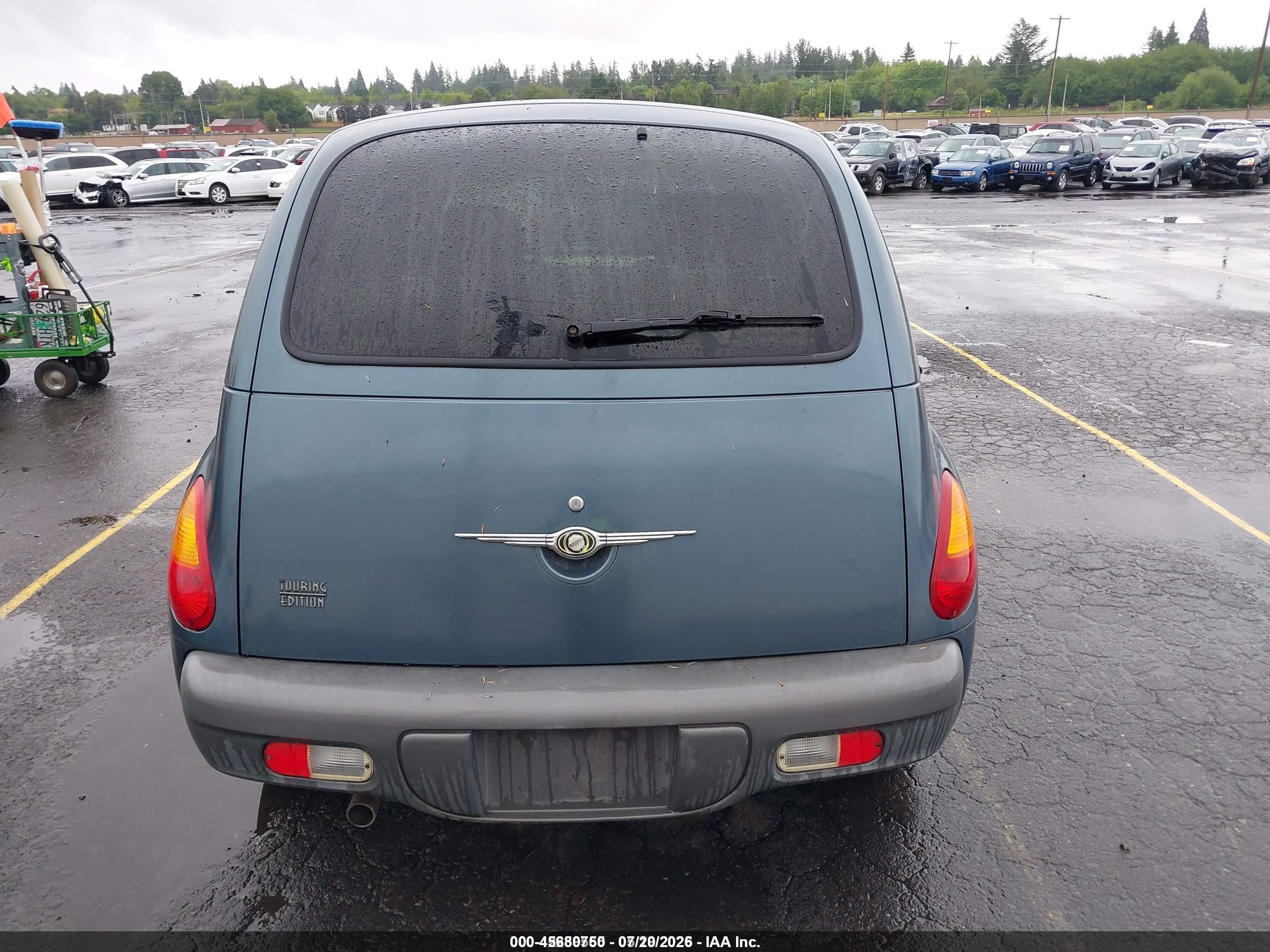 2002 Chrysler Pt Cruiser Touring Blue vin: 3C4FY58B72T222255