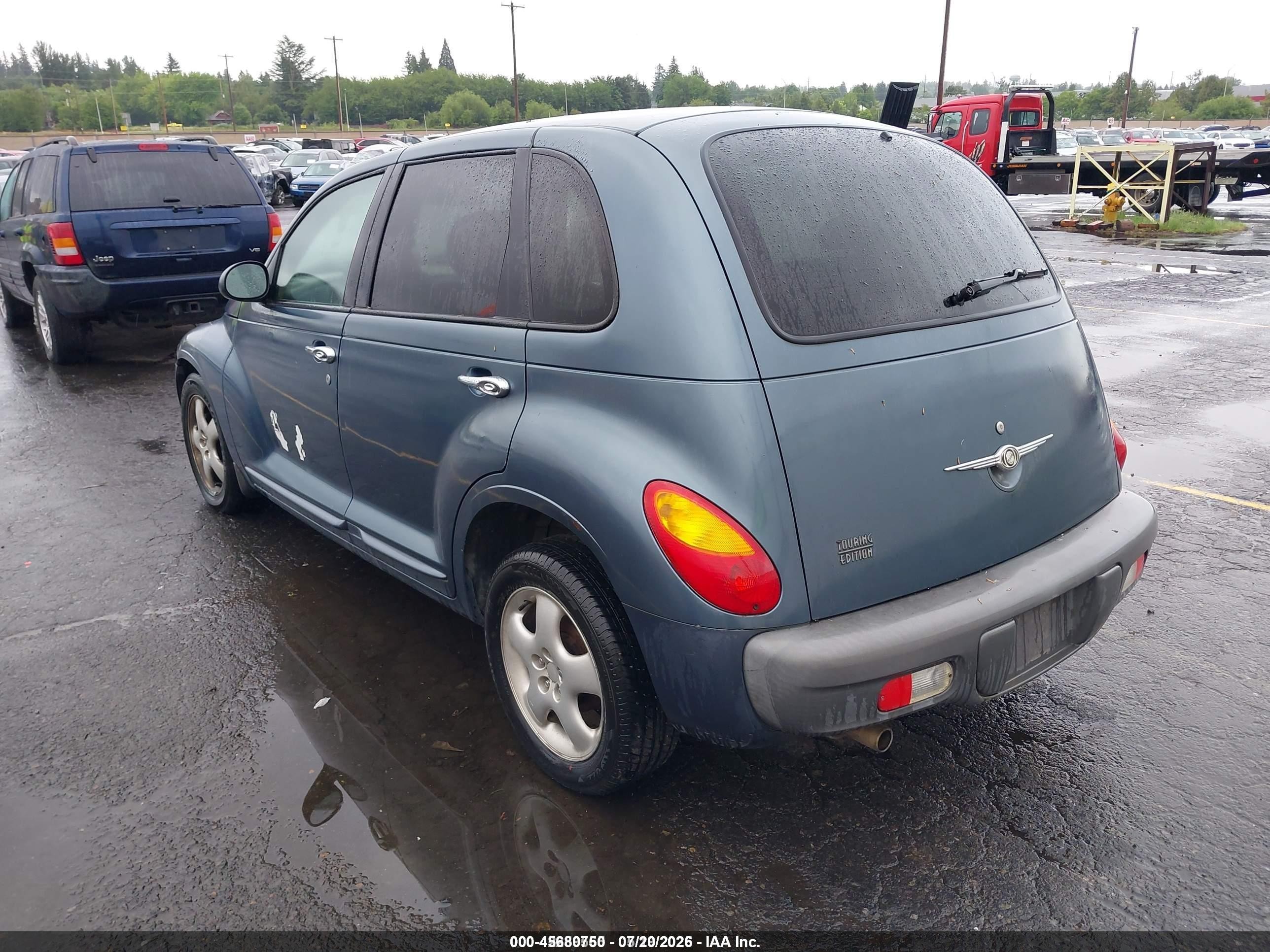 2002 Chrysler Pt Cruiser Touring Blue vin: 3C4FY58B72T222255
