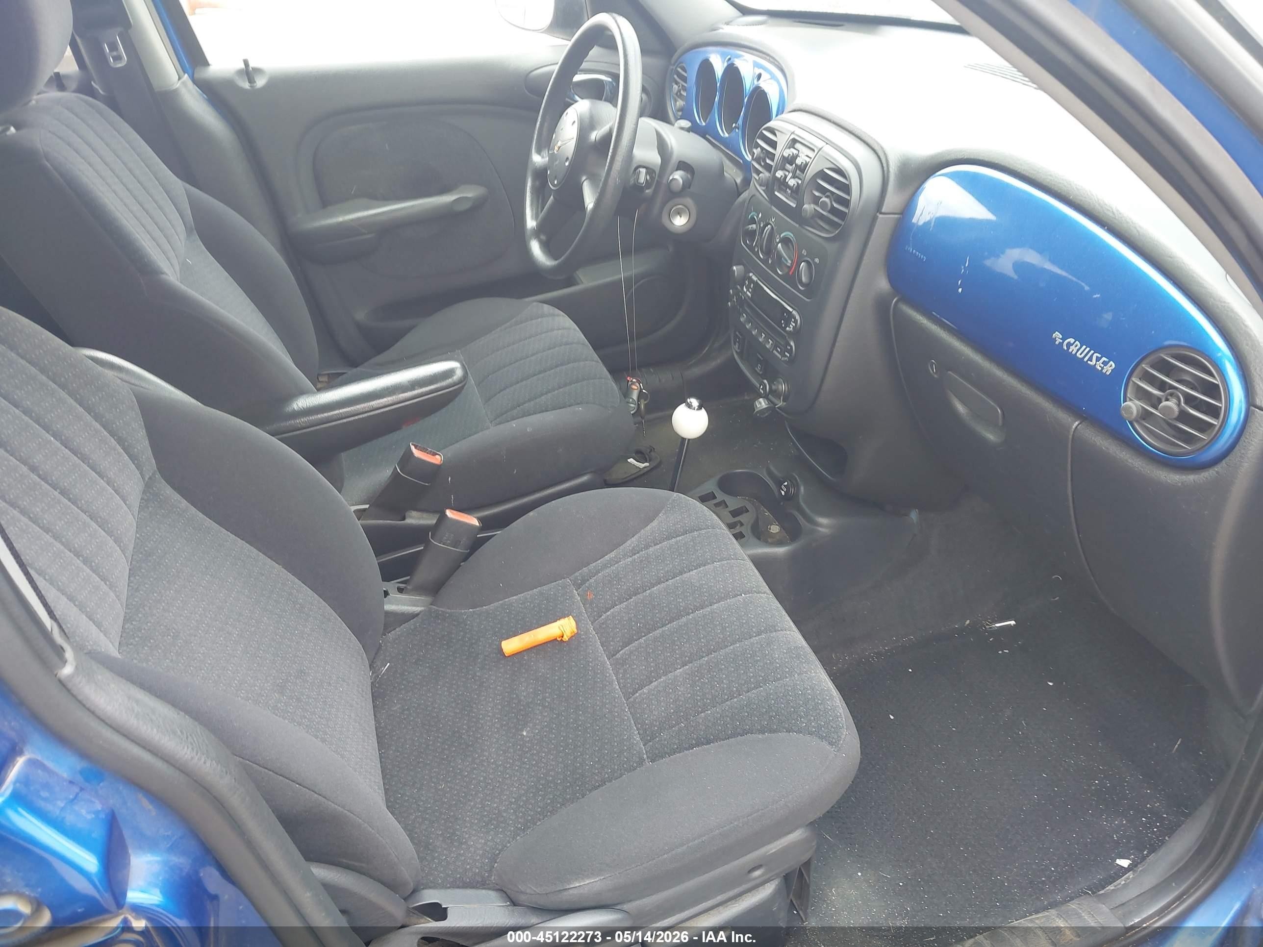 2004 Chrysler Pt Cruiser Touring Blue vin: 3C4FY58B74T276657