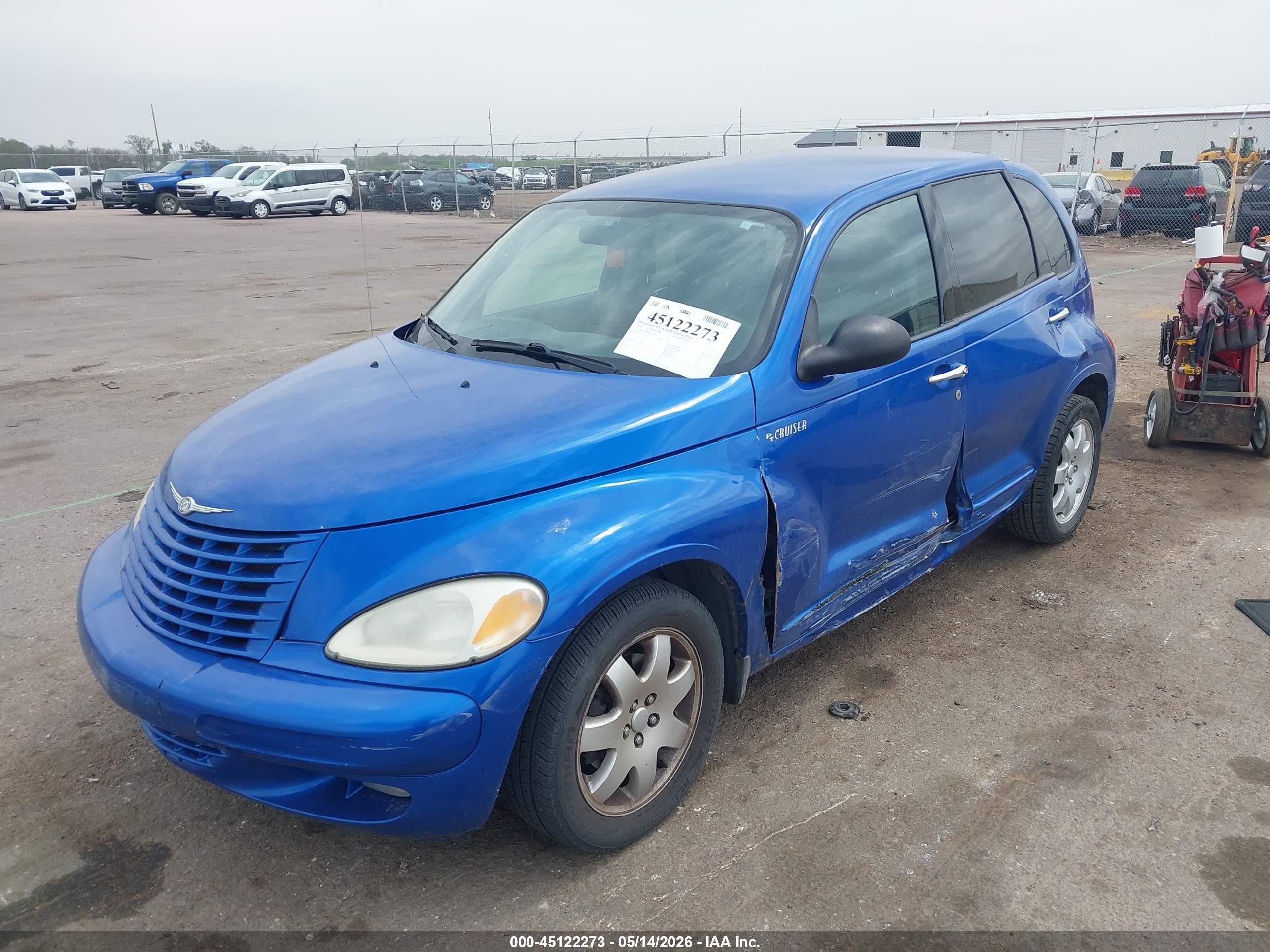 2004 Chrysler Pt Cruiser Touring Blue vin: 3C4FY58B74T276657