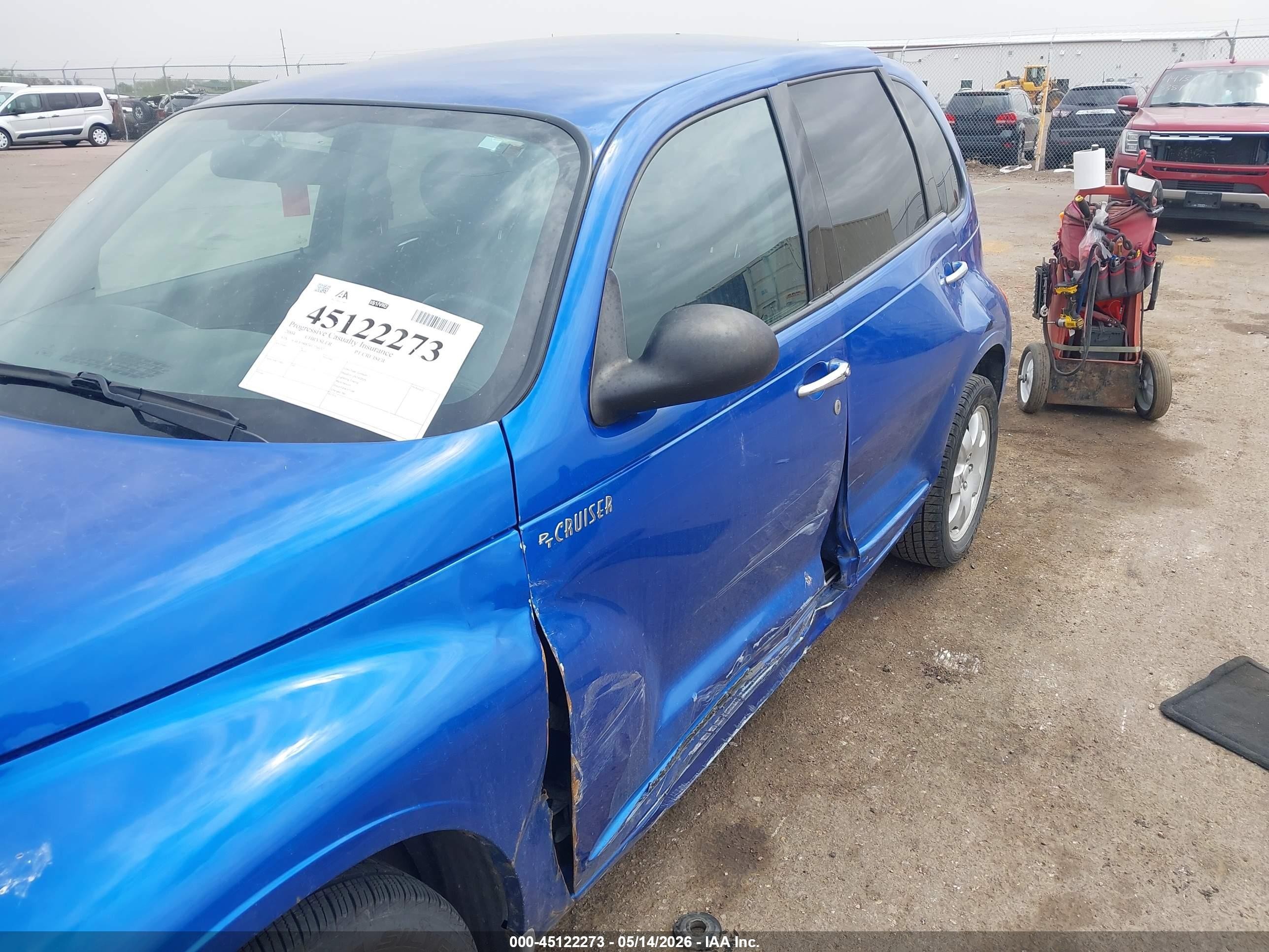 2004 Chrysler Pt Cruiser Touring Blue vin: 3C4FY58B74T276657