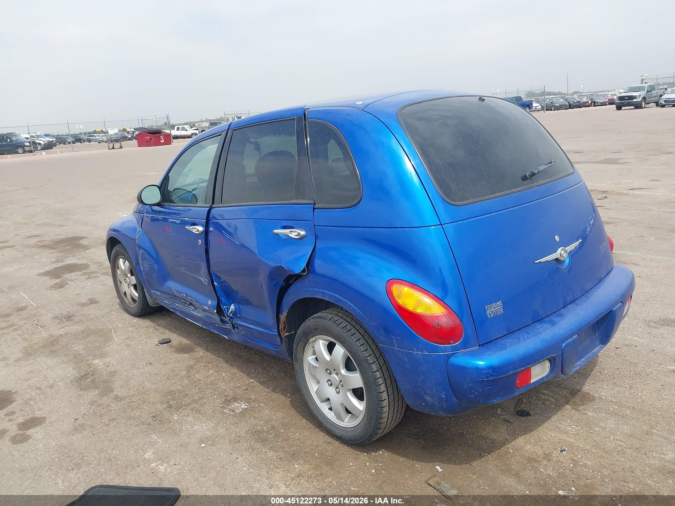2004 Chrysler Pt Cruiser Touring Blue vin: 3C4FY58B74T276657