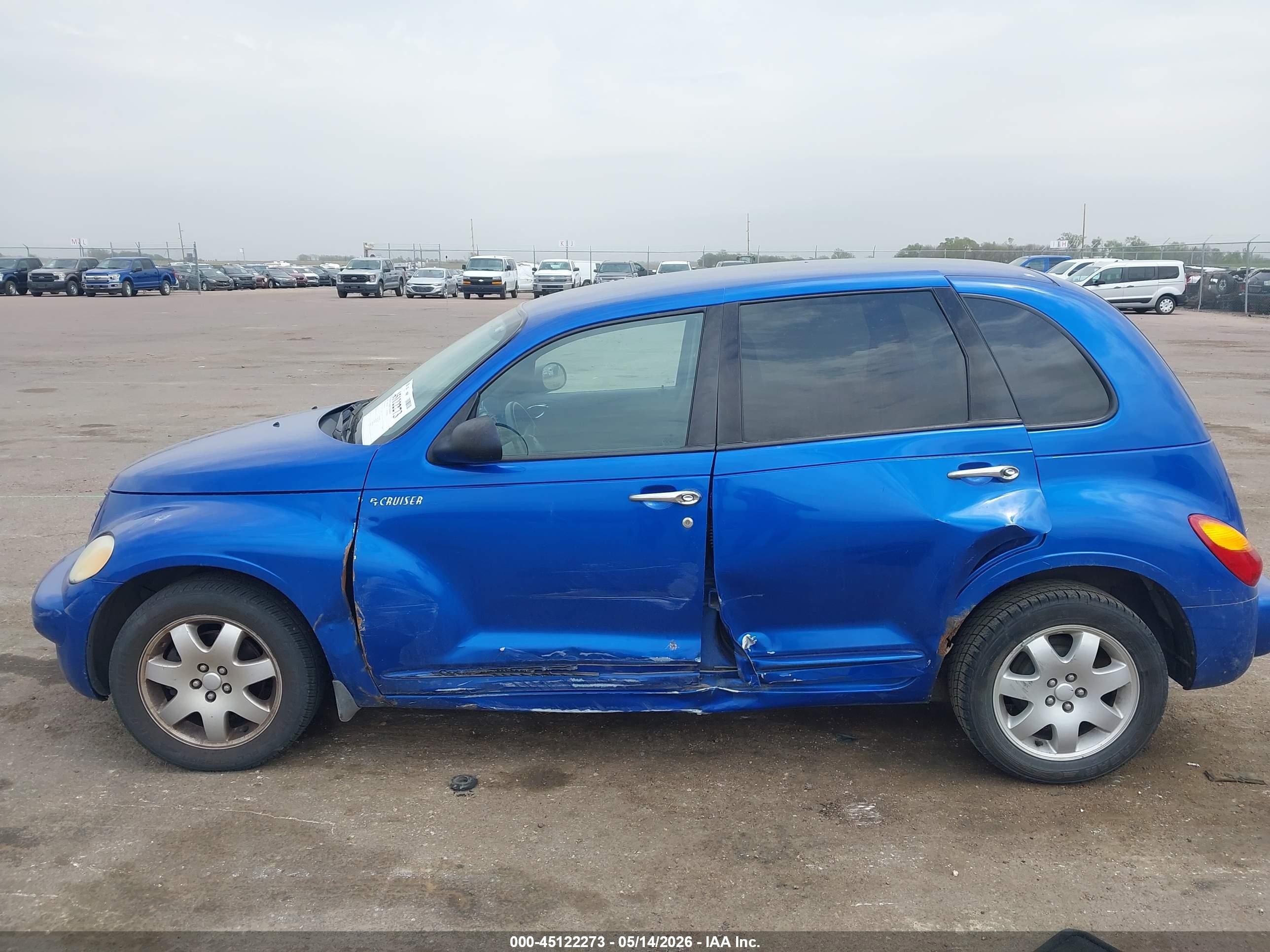 2004 Chrysler Pt Cruiser Touring Blue vin: 3C4FY58B74T276657