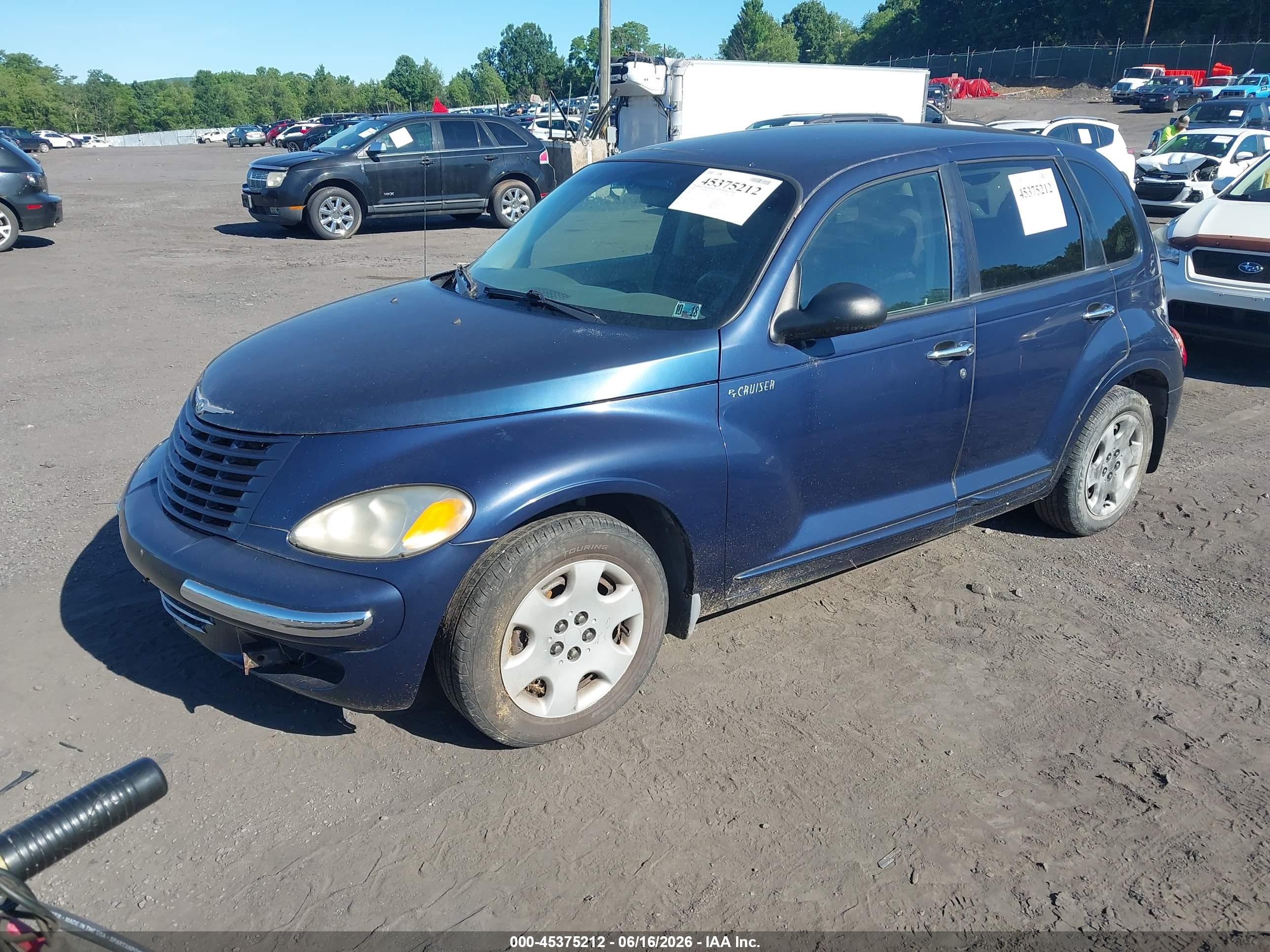 2005 Chrysler Pt Cruiser Touring Blue vin: 3C4FY58B75T536637