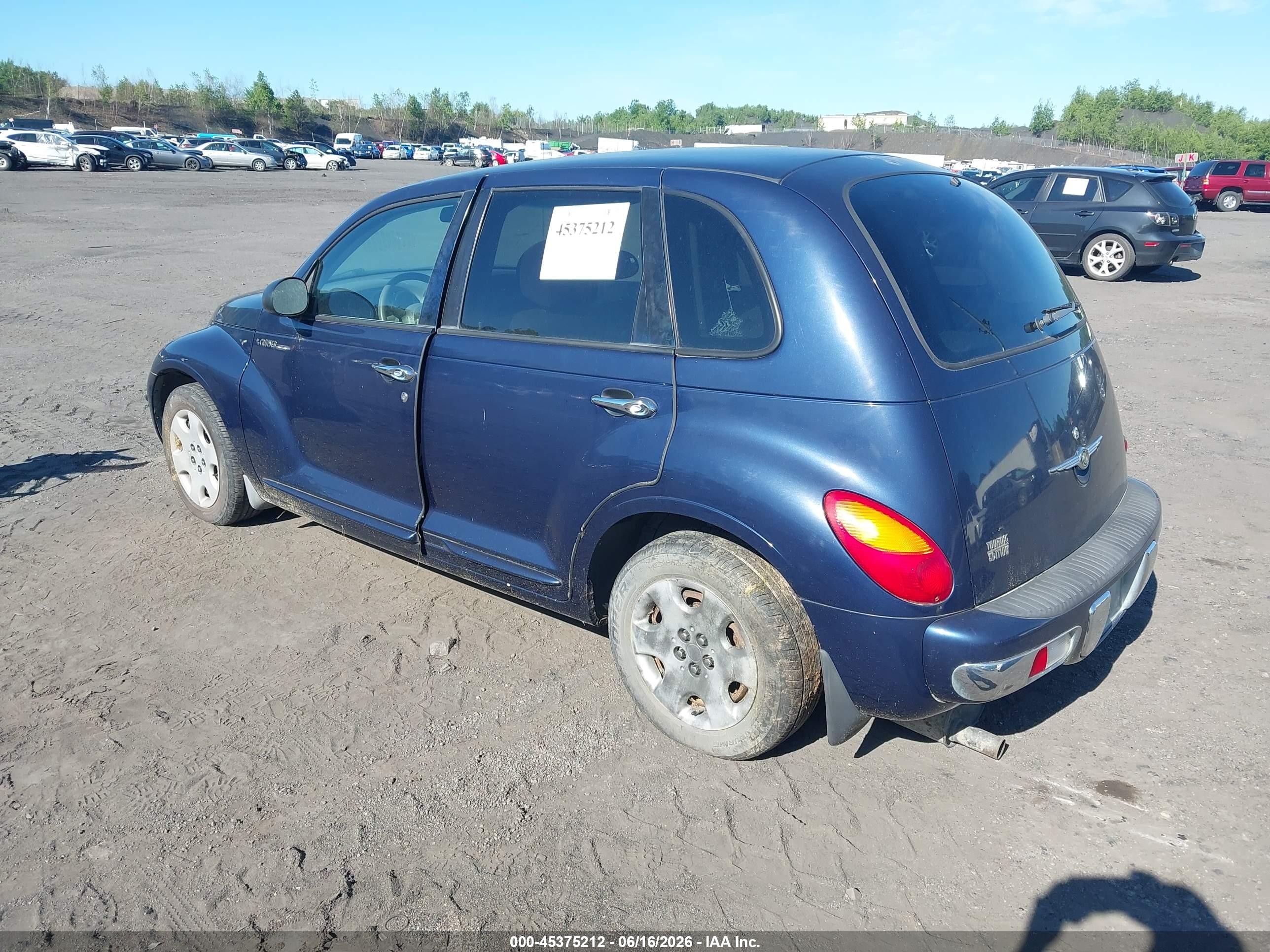 2005 Chrysler Pt Cruiser Touring Blue vin: 3C4FY58B75T536637