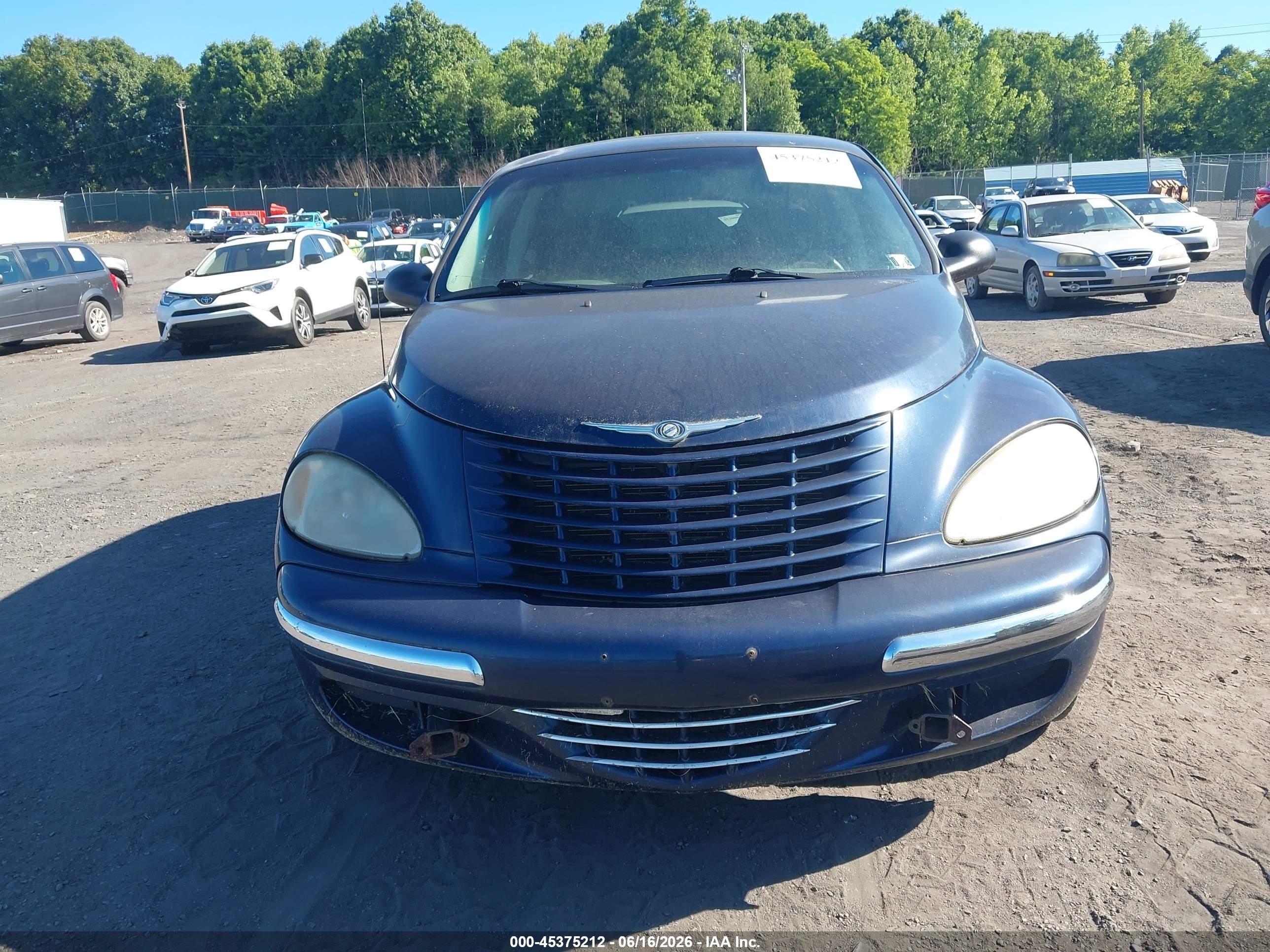 2005 Chrysler Pt Cruiser Touring Blue vin: 3C4FY58B75T536637