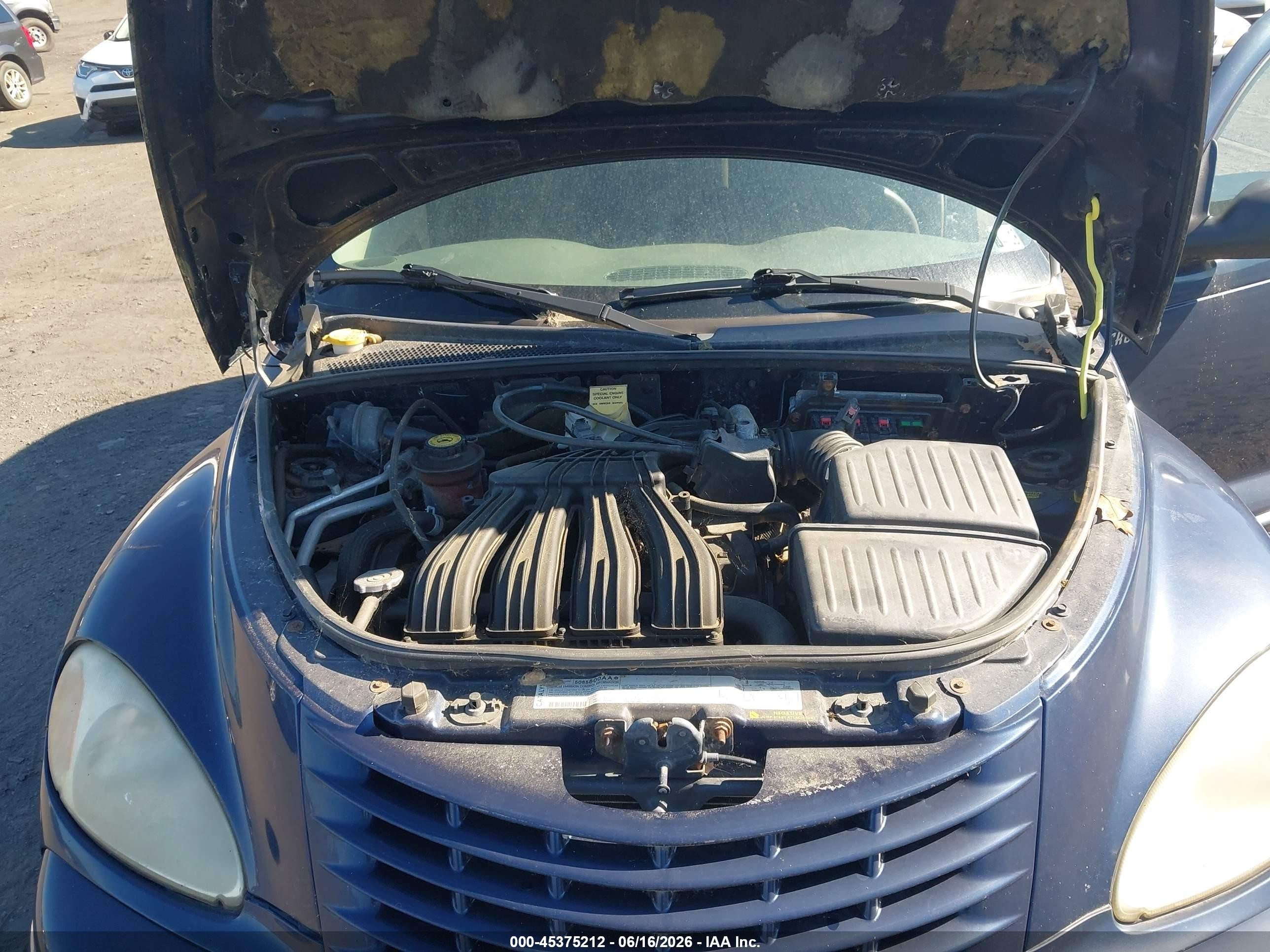 2005 Chrysler Pt Cruiser Touring Blue vin: 3C4FY58B75T536637
