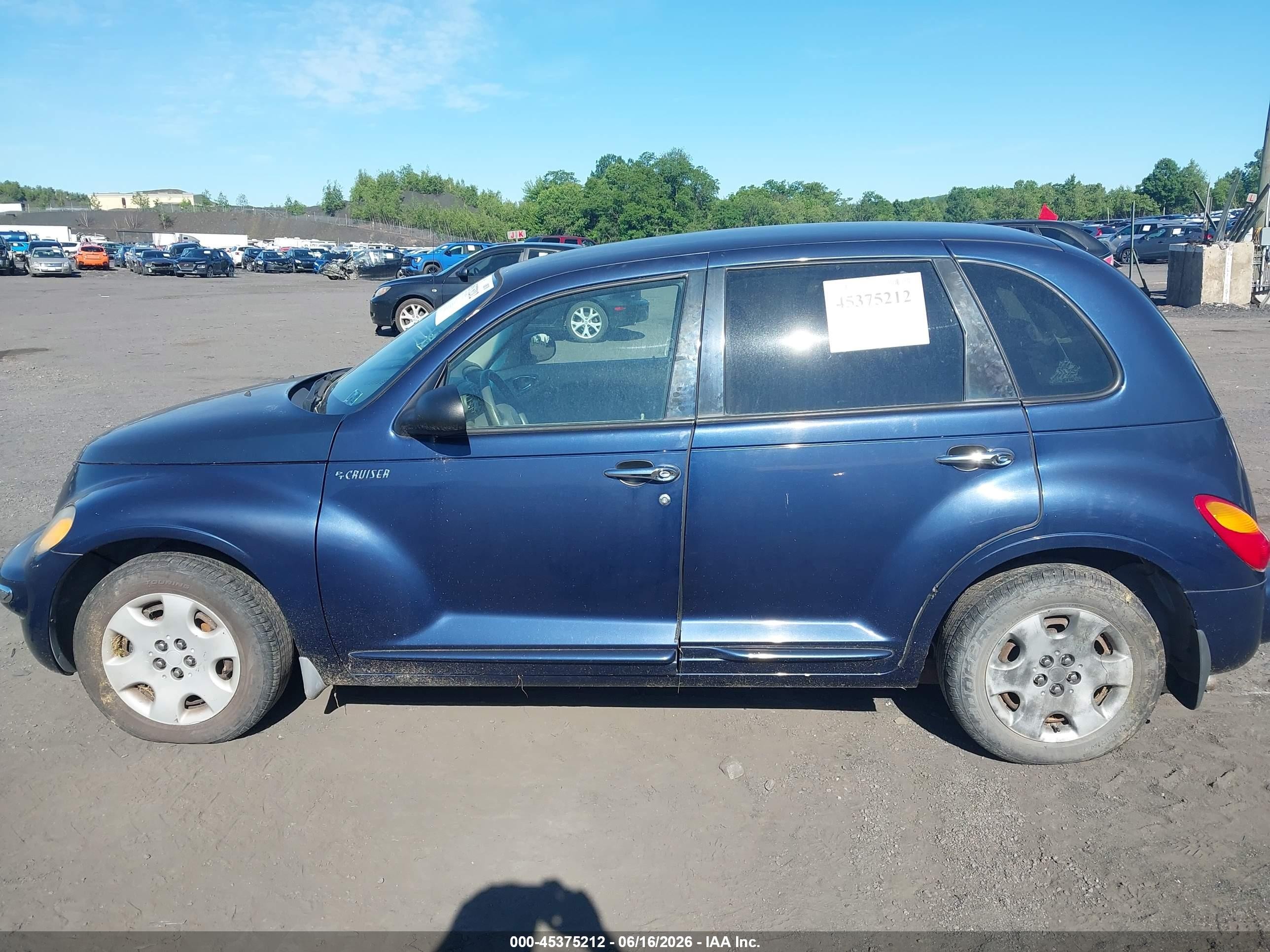 2005 Chrysler Pt Cruiser Touring Blue vin: 3C4FY58B75T536637