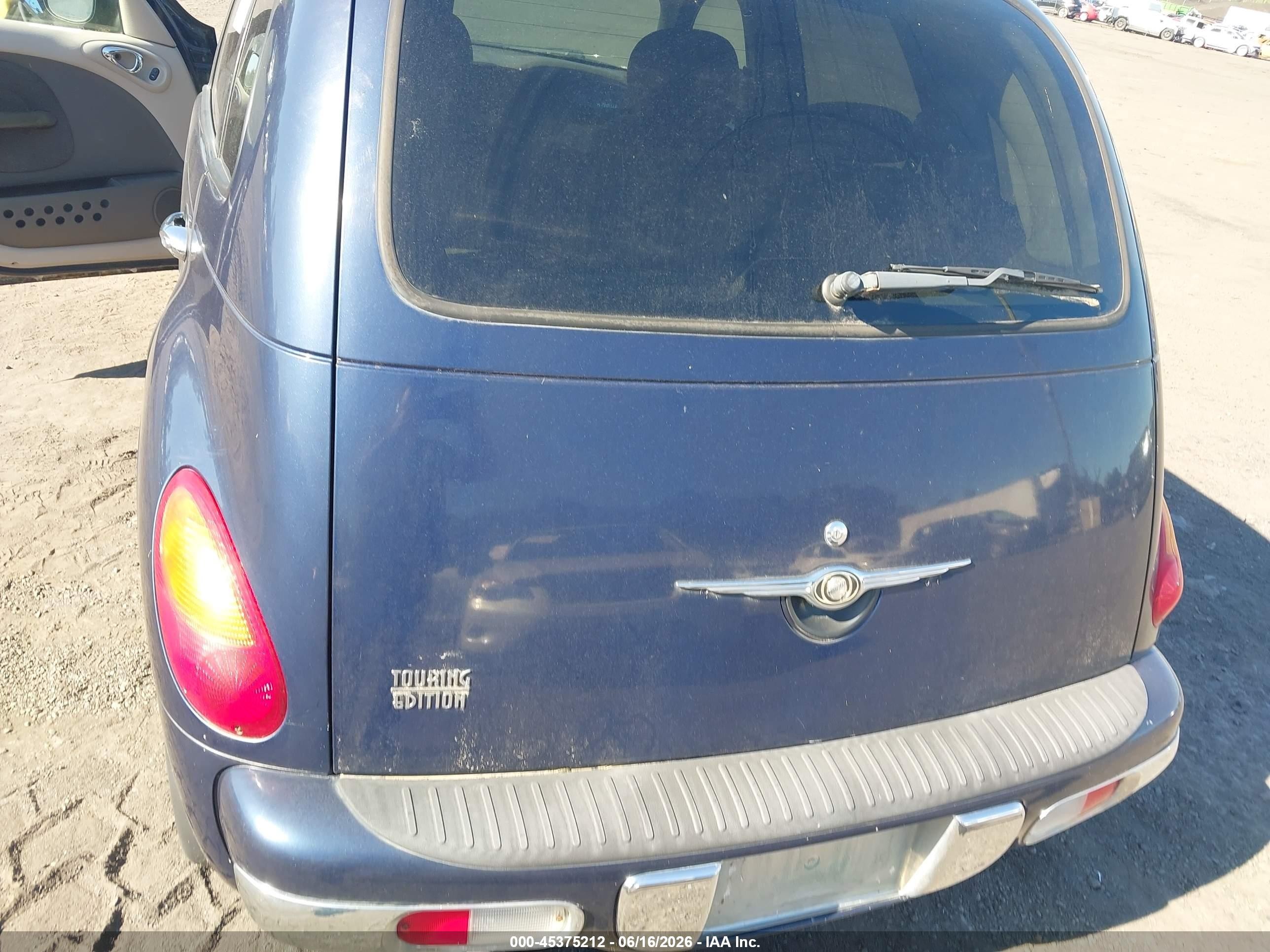 2005 Chrysler Pt Cruiser Touring Blue vin: 3C4FY58B75T536637