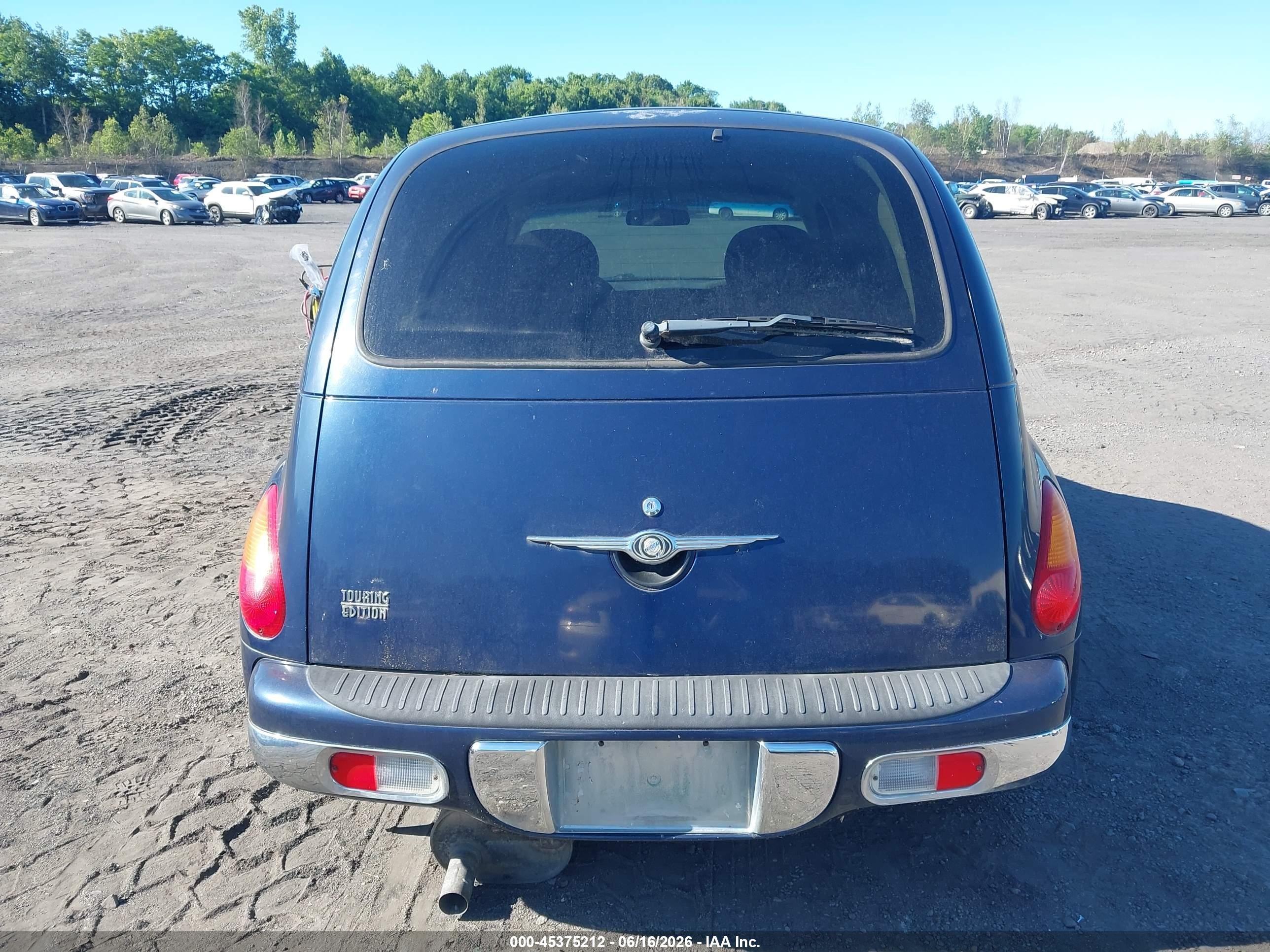 2005 Chrysler Pt Cruiser Touring Blue vin: 3C4FY58B75T536637