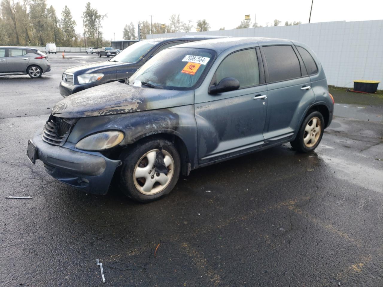 2002 Chrysler Pt Cruiser Touring Blue vin: 3C4FY58B82T295375