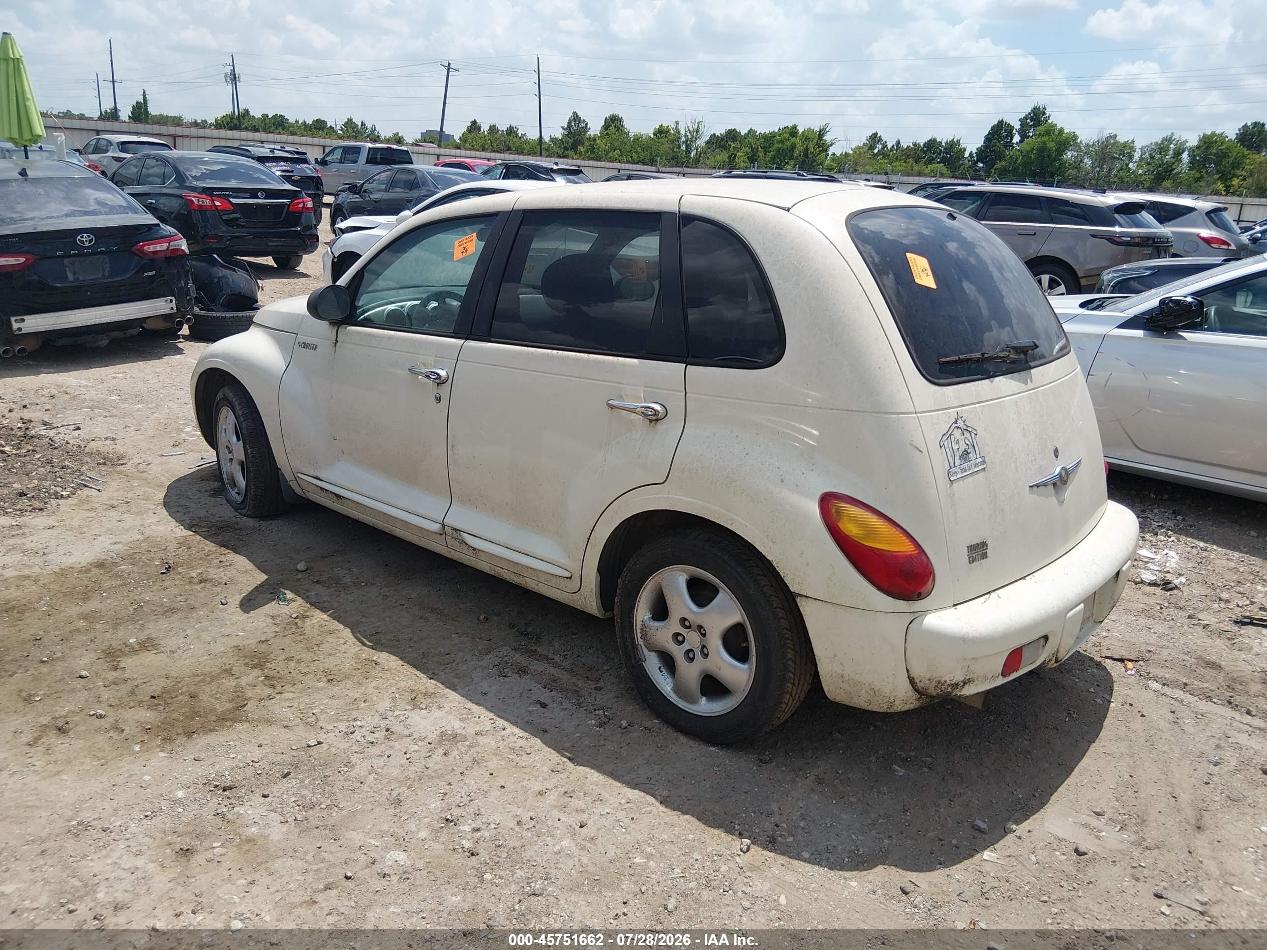 2005 Chrysler Pt Cruiser Touring White vin: 3C4FY58B85T574748