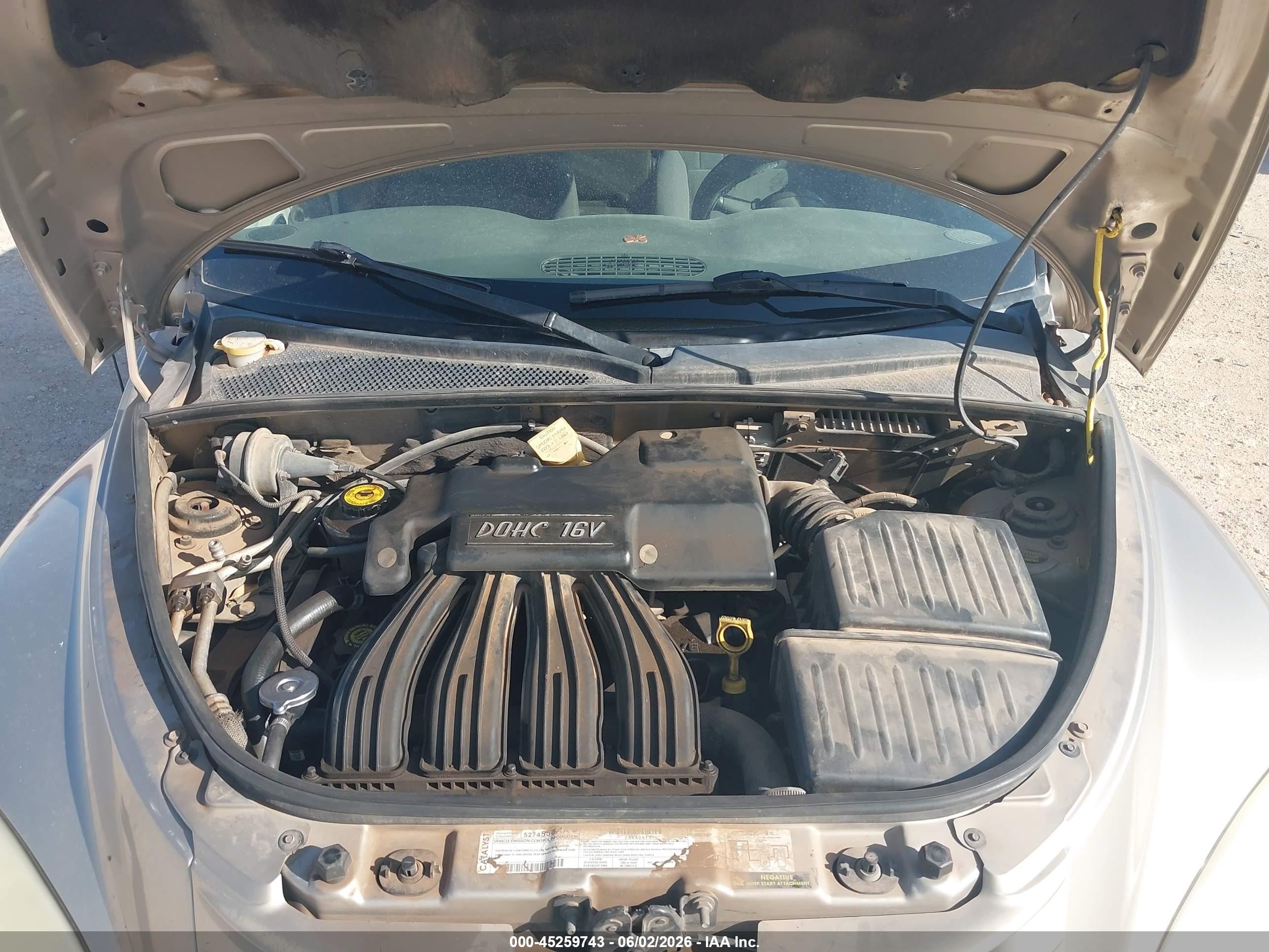 2002 Chrysler Pt Cruiser Touring Silver vin: 3C4FY58BX2T275743
