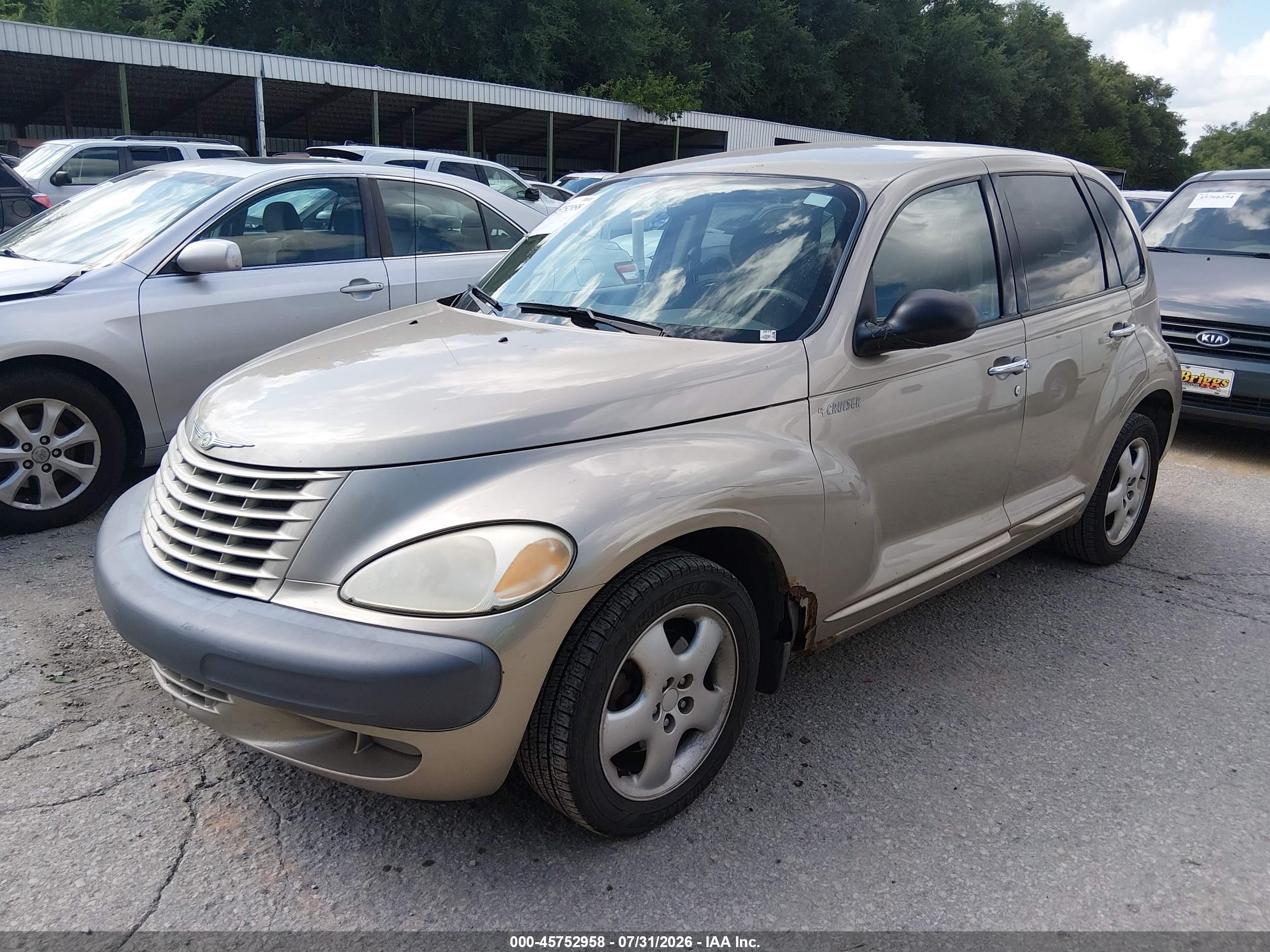 2002 Chrysler Pt Cruiser Touring Бежевый vin: 3C4FY58BX2T371923