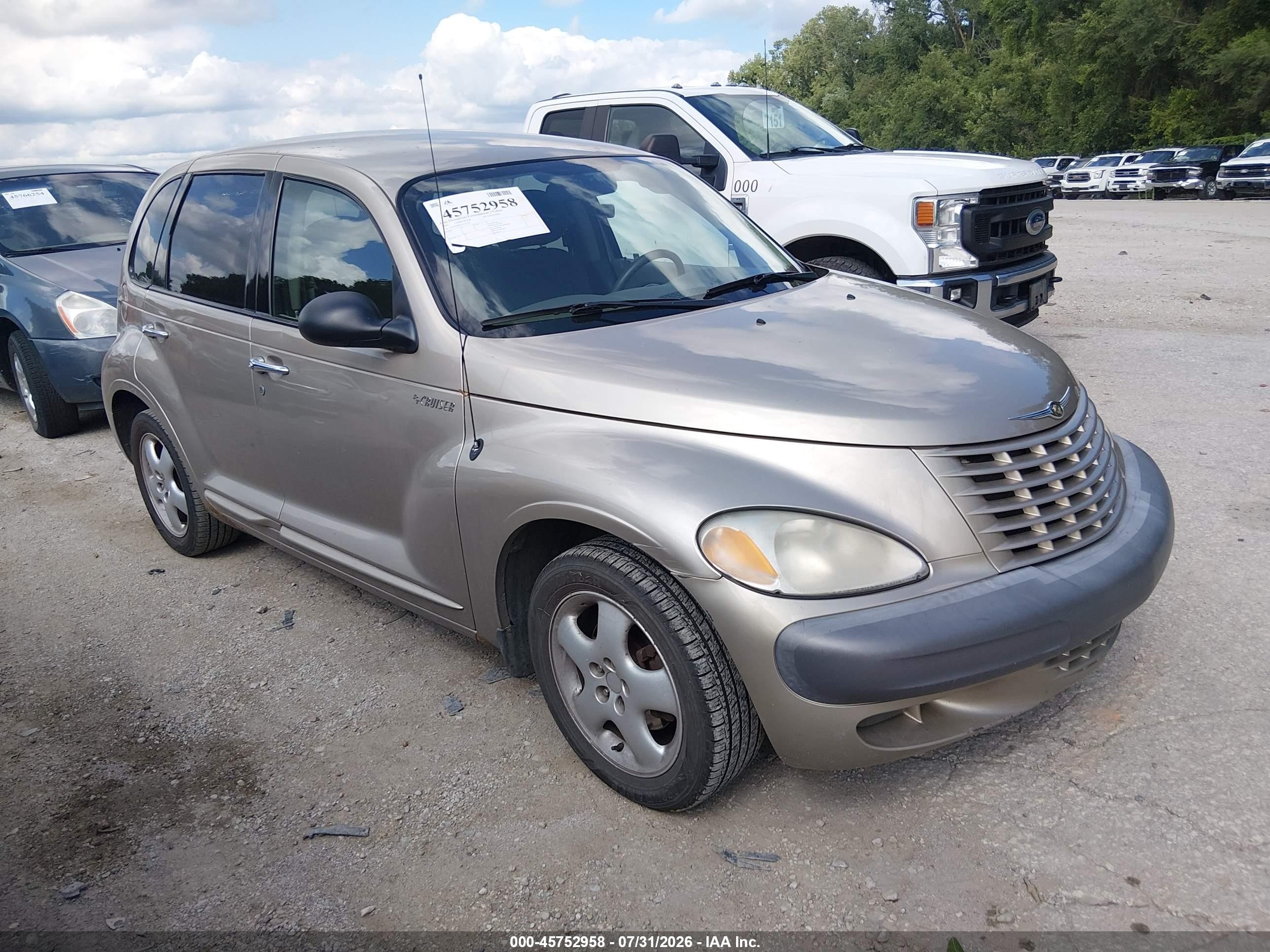 2002 Chrysler Pt Cruiser Touring Бежевый vin: 3C4FY58BX2T371923