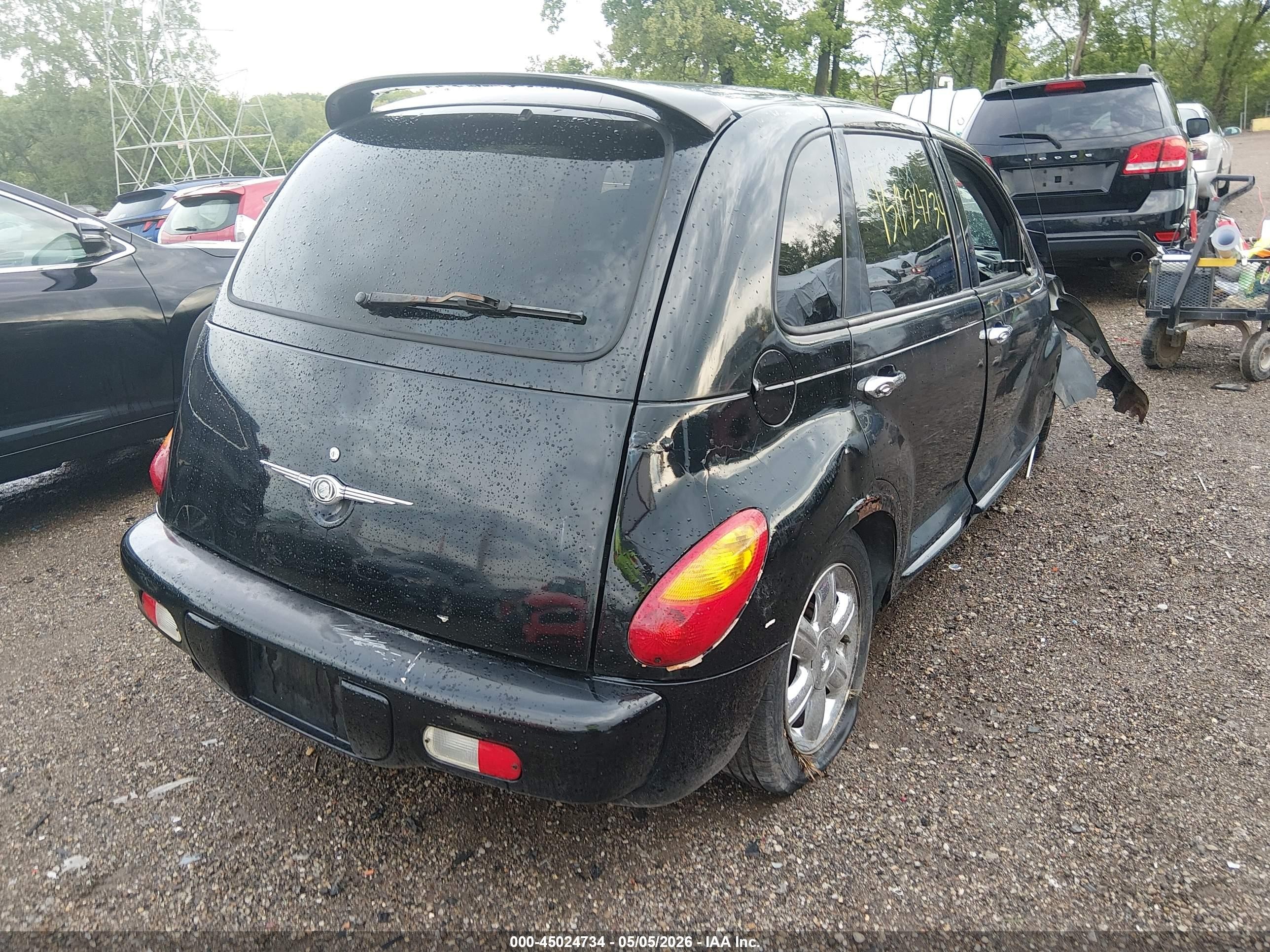 2003 Chrysler Pt Cruiser Touring Black vin: 3C4FY58BX3T505881