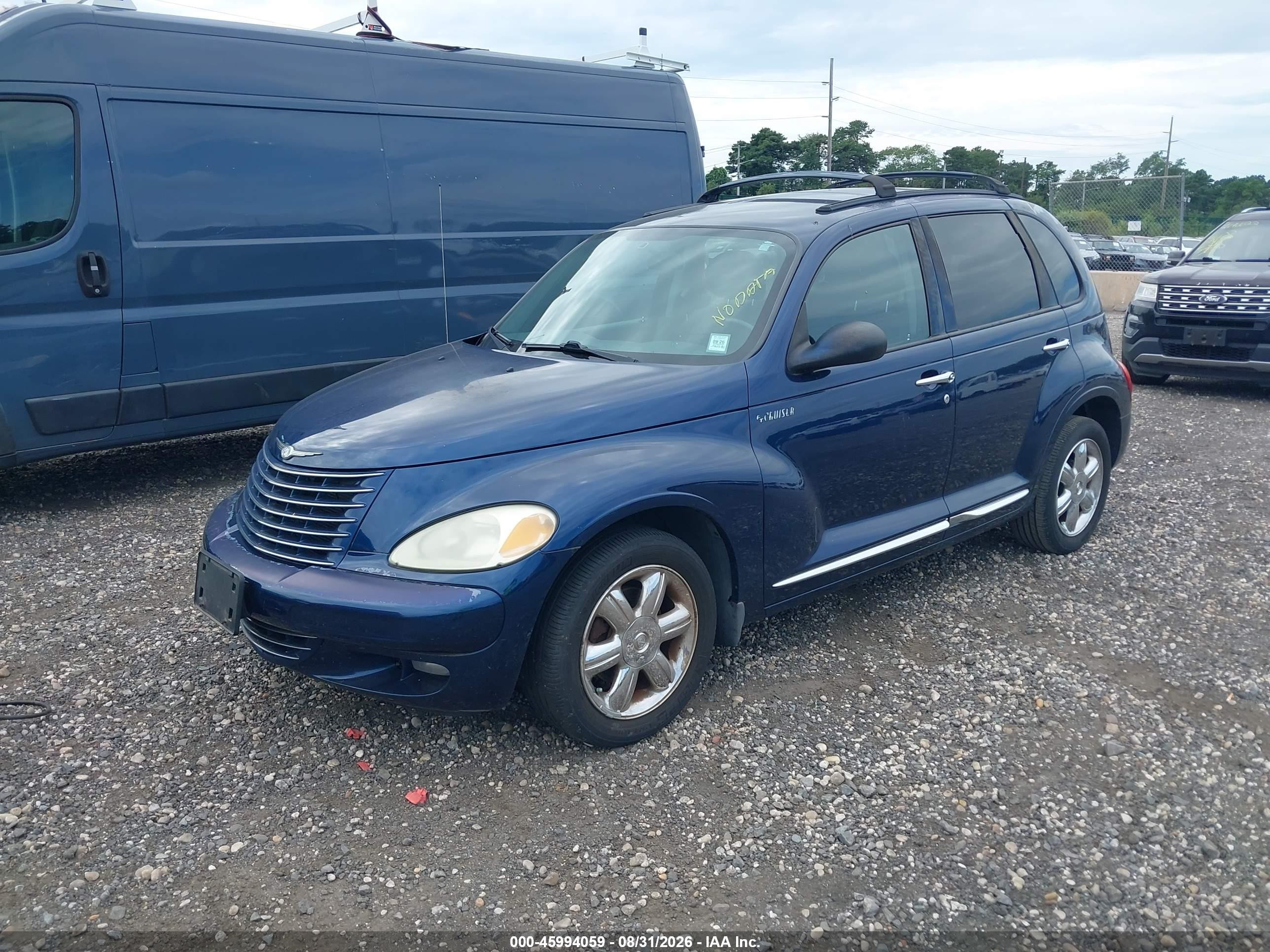 2003 Chrysler Pt Cruiser Touring Blue vin: 3C4FY58BX3T587465