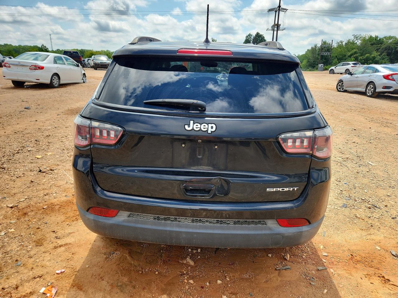 2018 Jeep Compass Sport Black vin: 3C4NJCAB2JT181546
