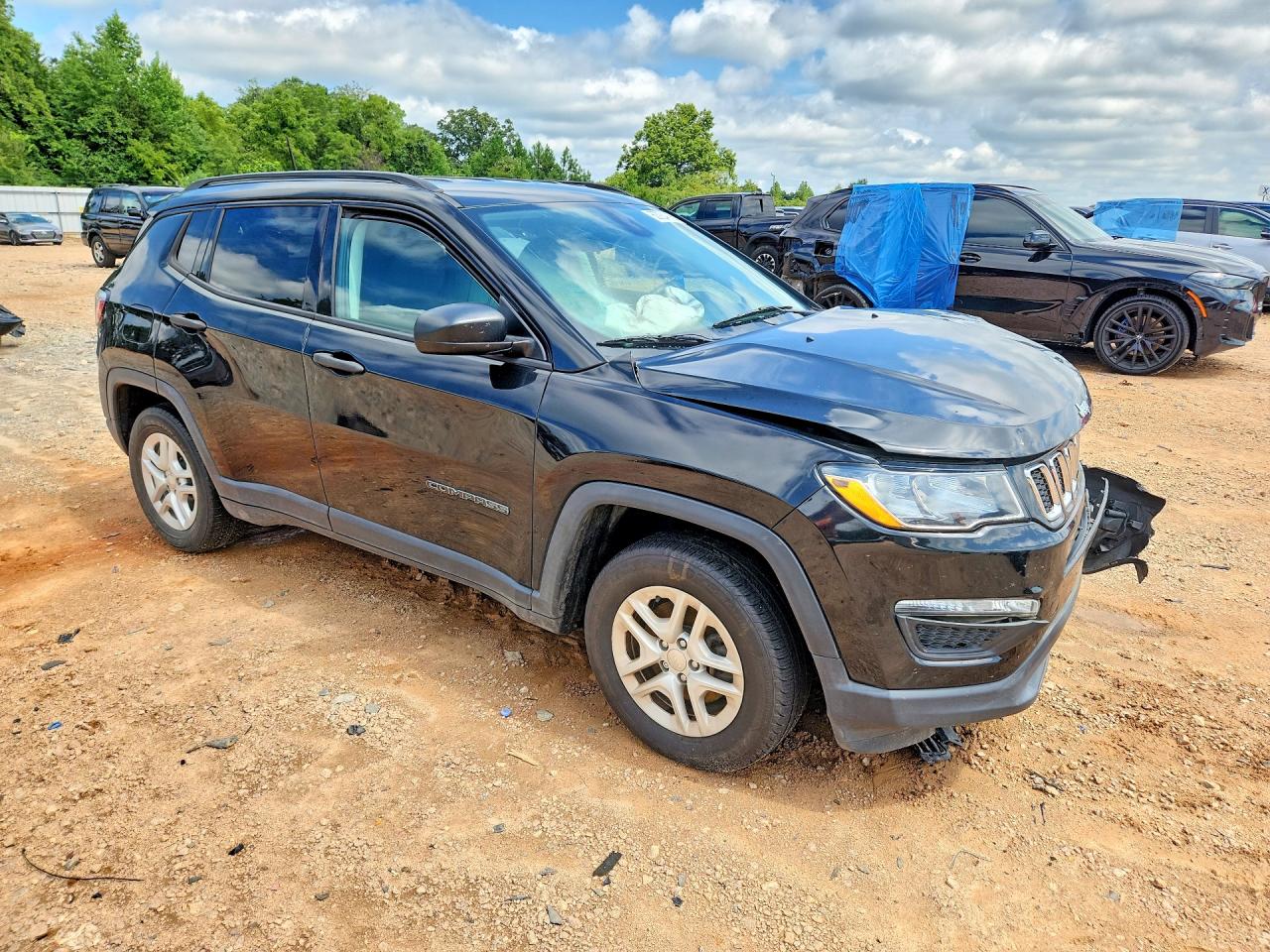 2018 Jeep Compass Sport Black vin: 3C4NJCAB2JT181546
