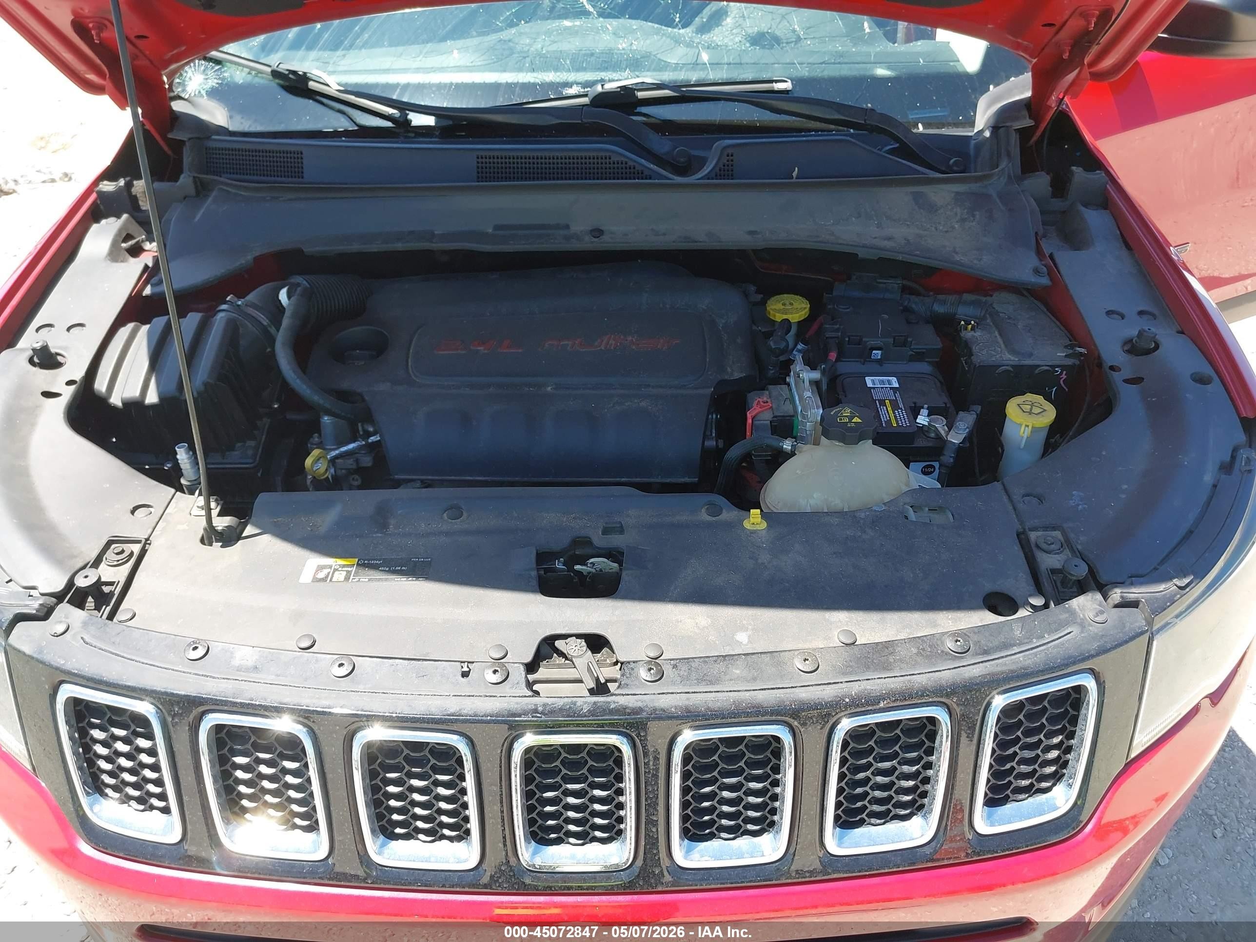 2017 Jeep New Compass Sport Fwd Красный vin: 3C4NJCAB3HT647639