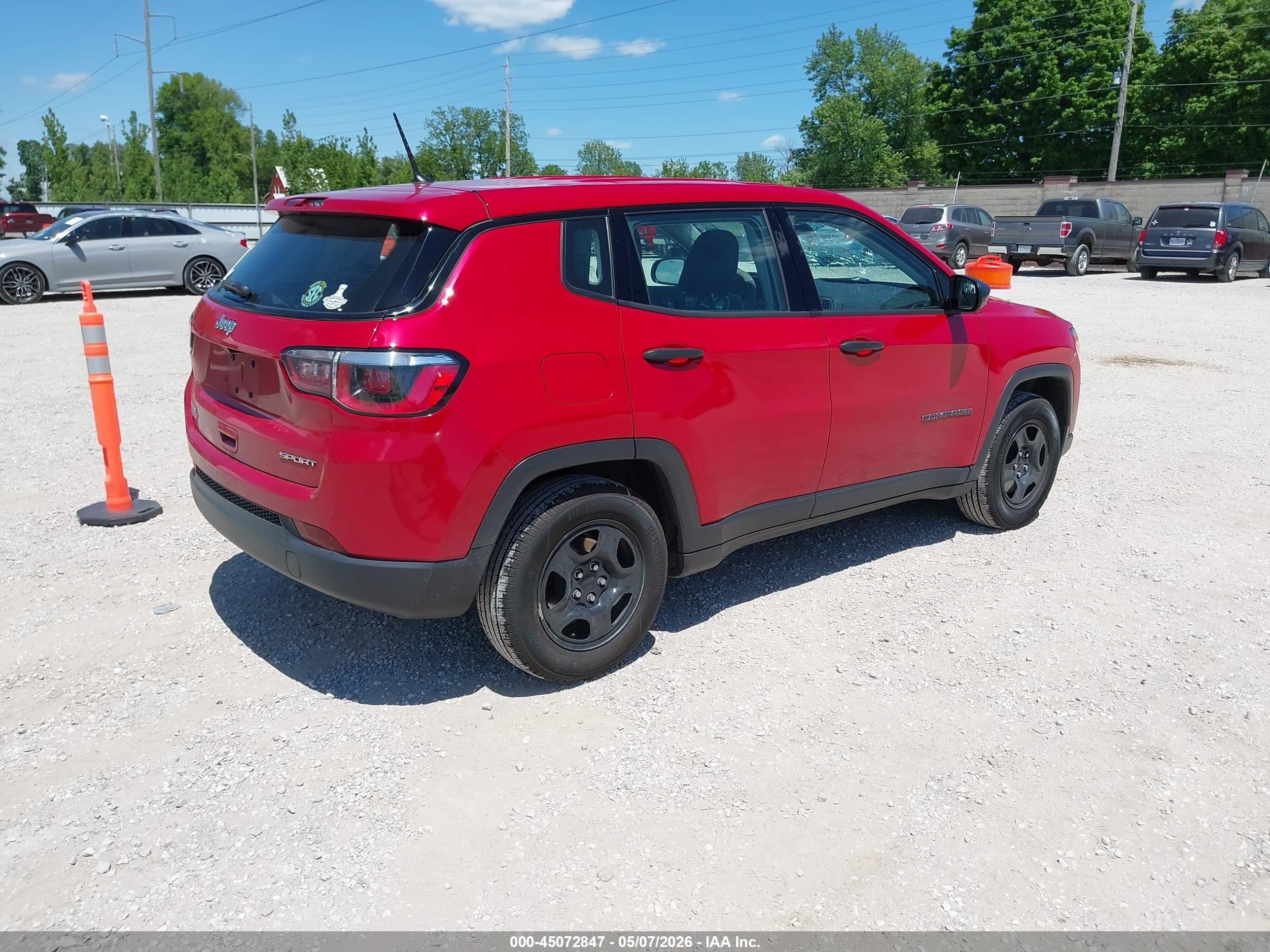 2017 Jeep New Compass Sport Fwd Красный vin: 3C4NJCAB3HT647639