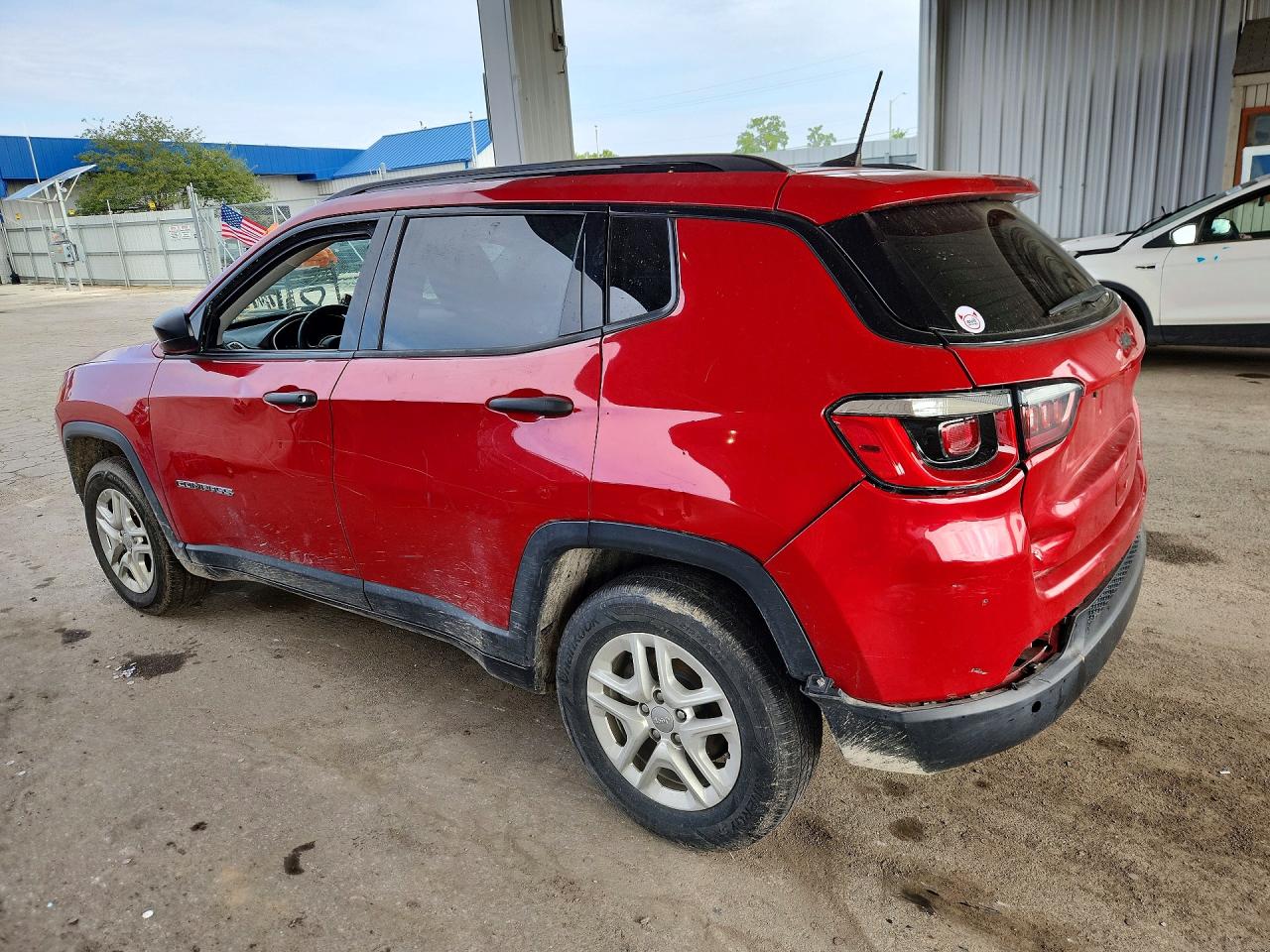2017 Jeep Compass Sport Red vin: 3C4NJCAB4HT658844