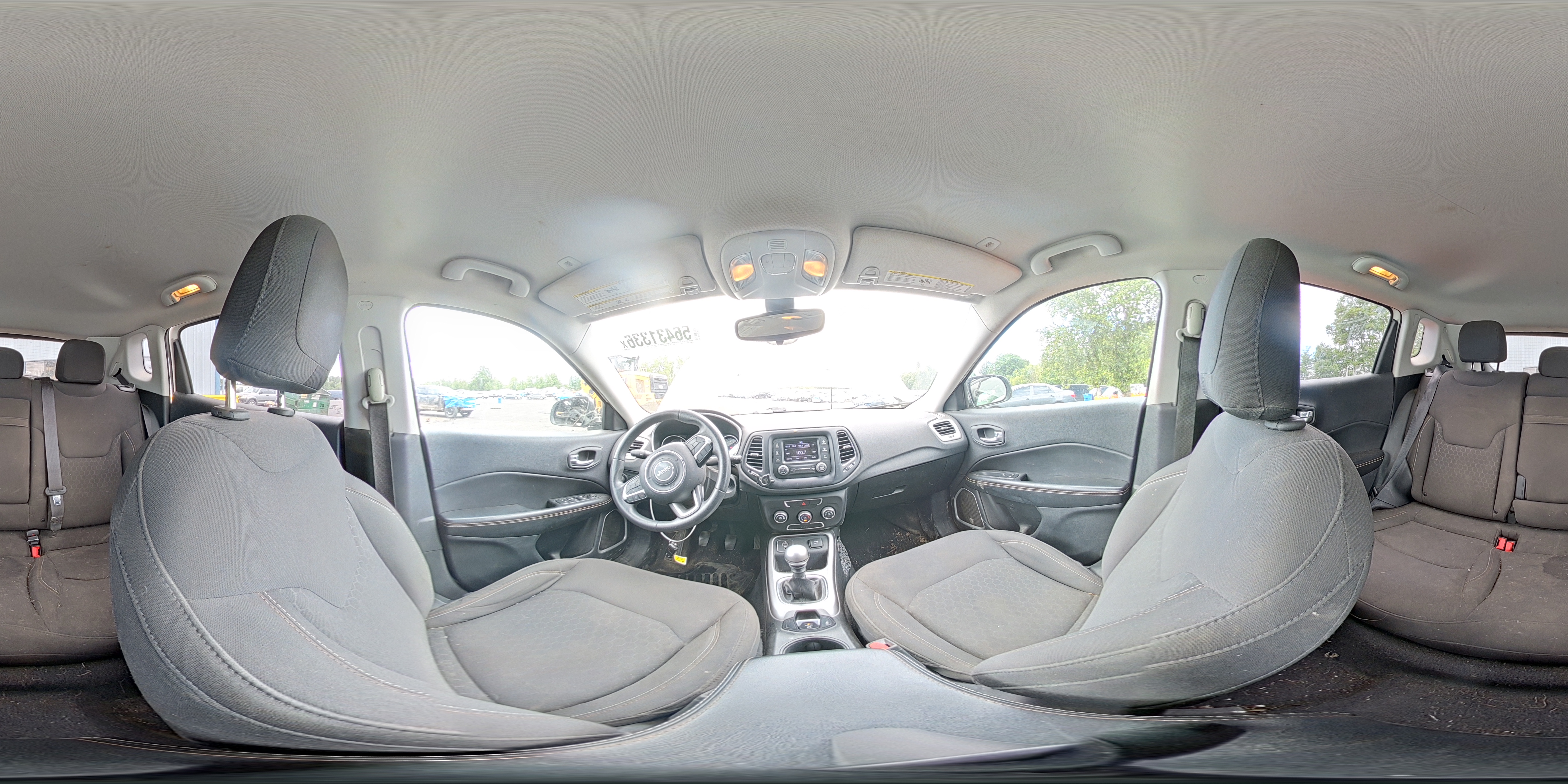 2018 Jeep Compass Sport White vin: 3C4NJCAB5JT226754