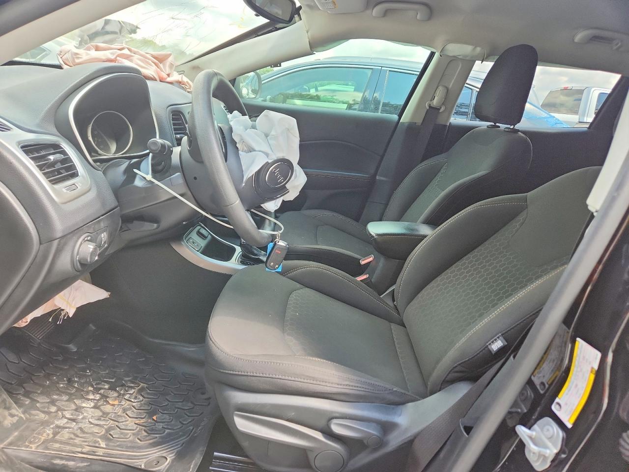 2020 Jeep Compass Sport Black vin: 3C4NJCAB5LT169796