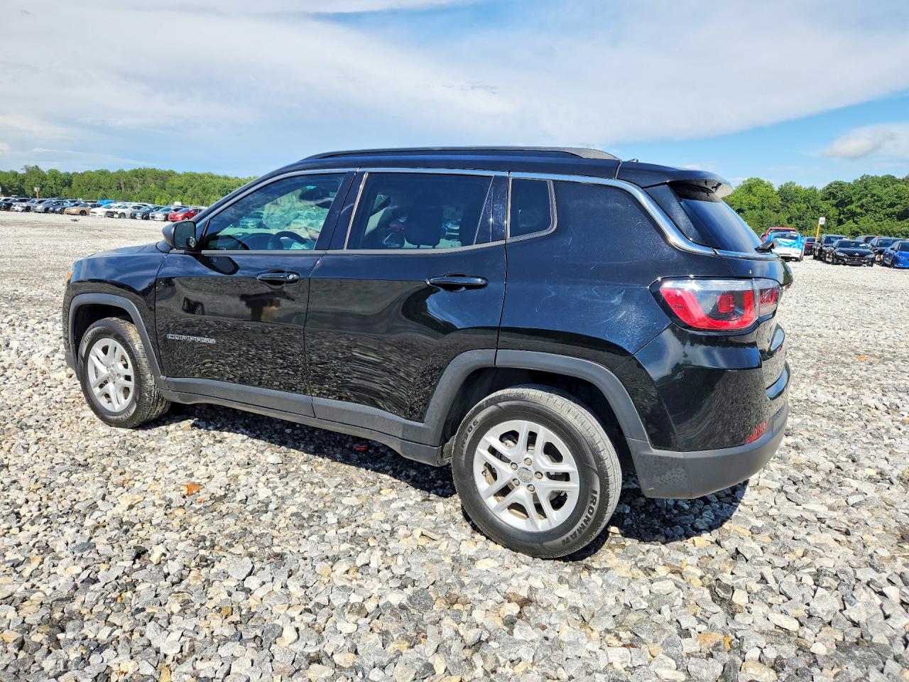 2020 Jeep Compass Sport Black vin: 3C4NJCAB5LT169796