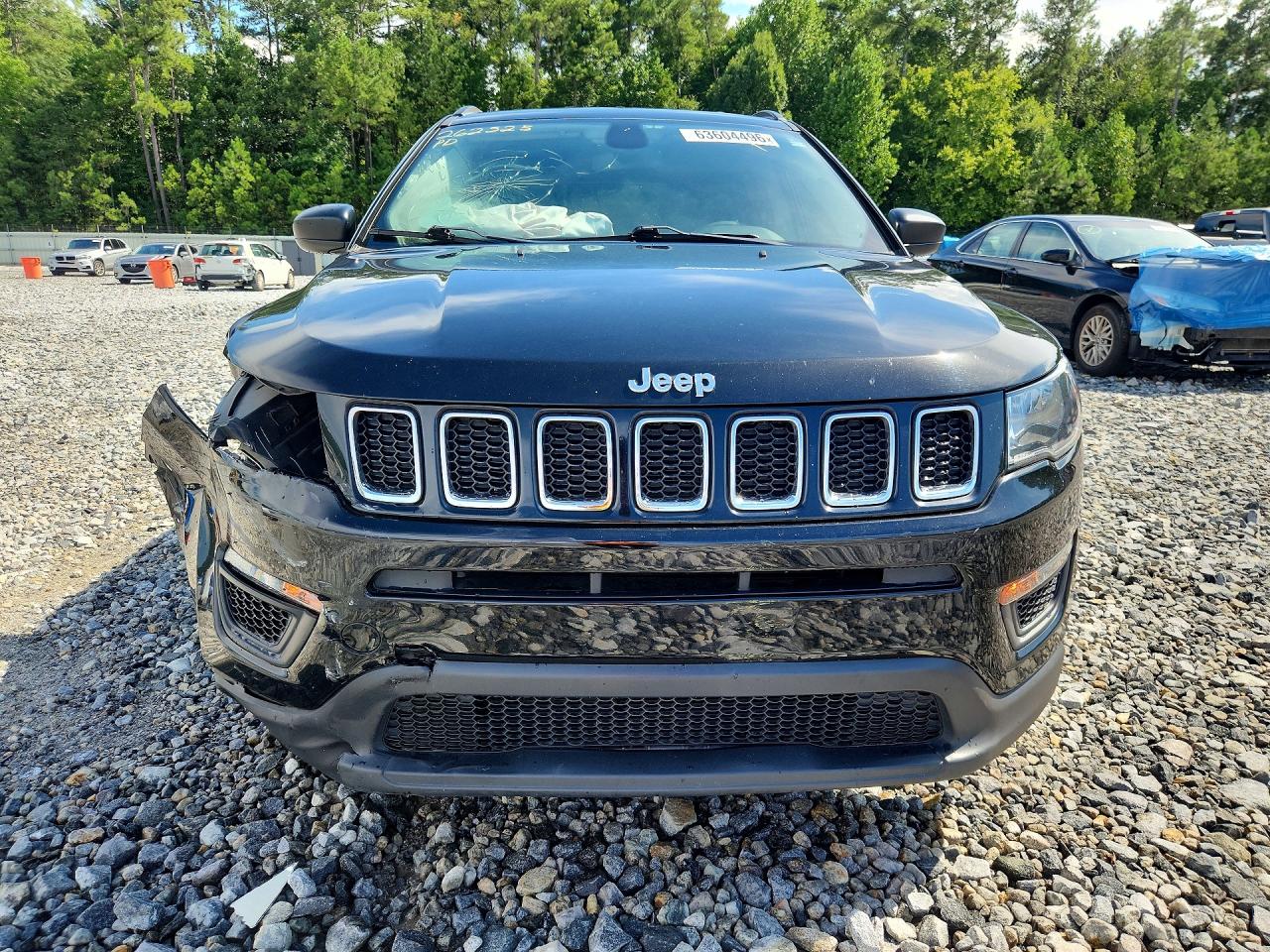 2020 Jeep Compass Sport Black vin: 3C4NJCAB5LT169796