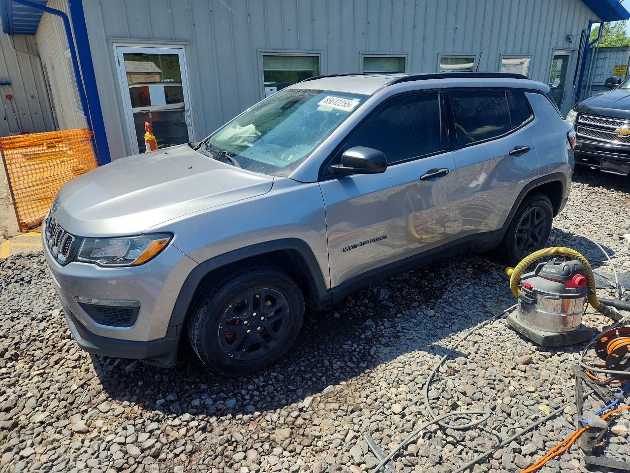 2017 Jeep Compass Sport Silver vin: 3C4NJCABXHT668391