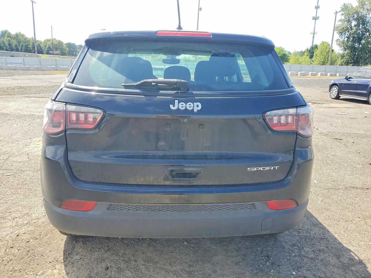 2018 Jeep Compass Sport Black vin: 3C4NJCABXJT318720