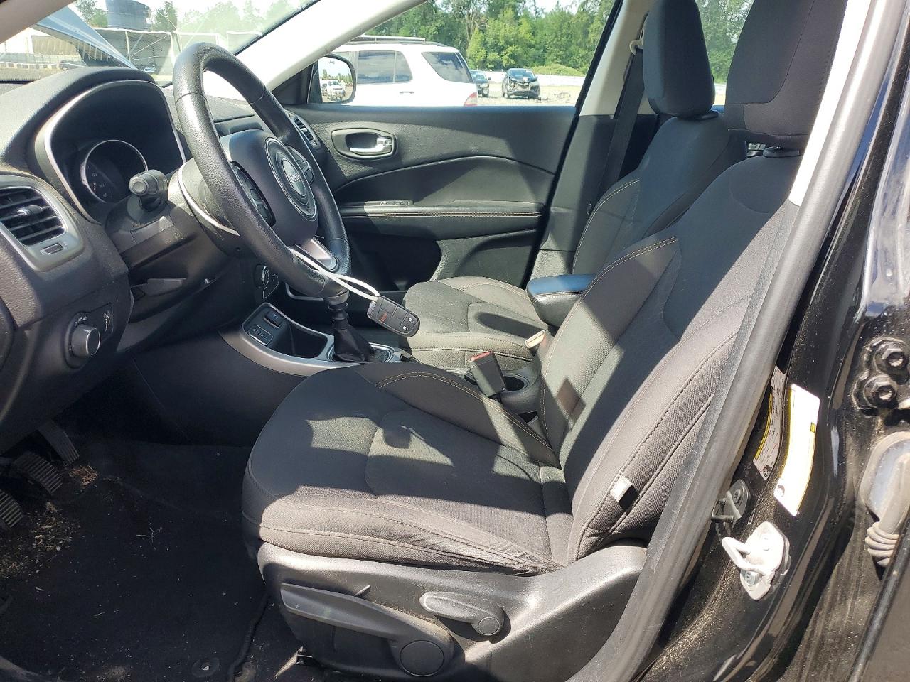2018 Jeep Compass Sport Black vin: 3C4NJCABXJT318720