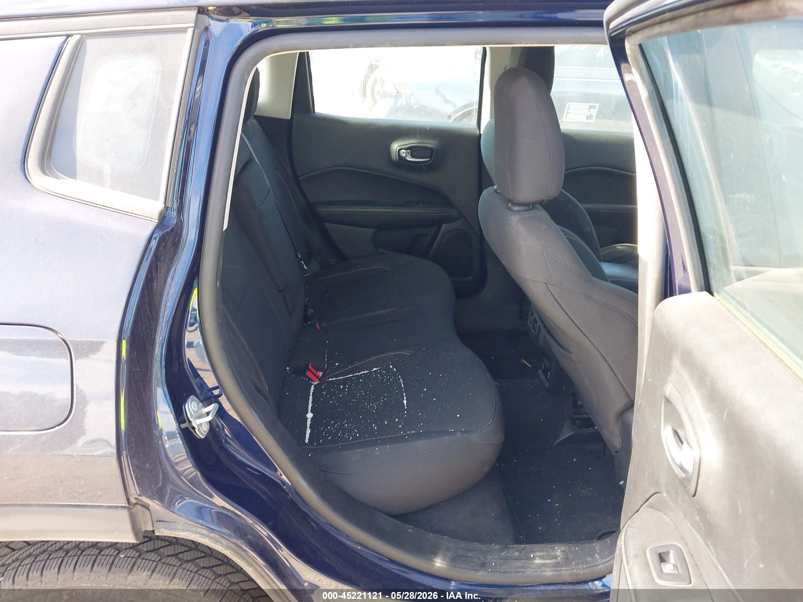 2019 Jeep Compass Sport Fwd Blue vin: 3C4NJCABXKT615908